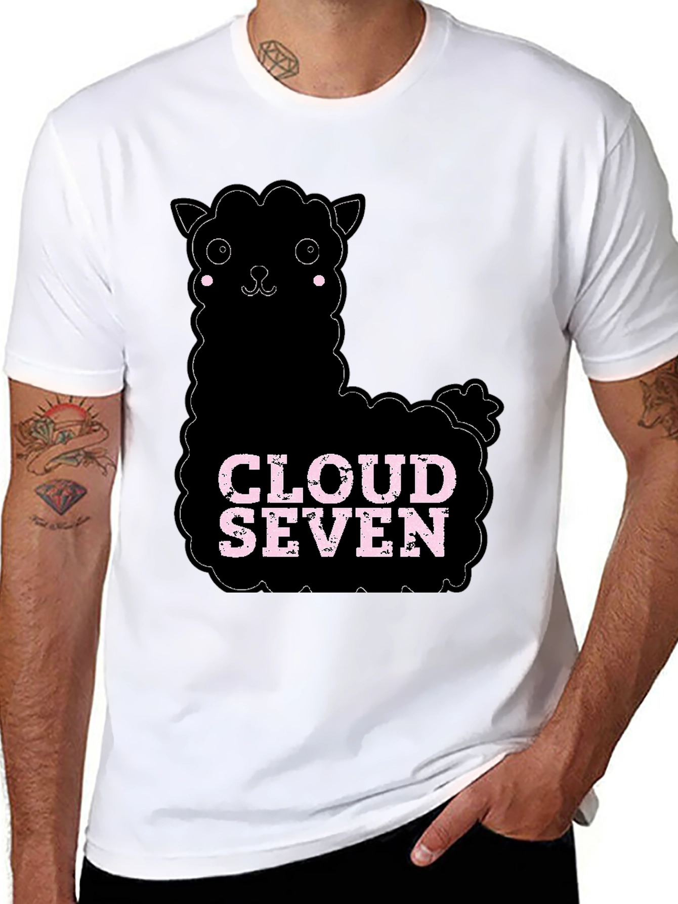 Cloud Seven Alpaca T-Shirt - Black