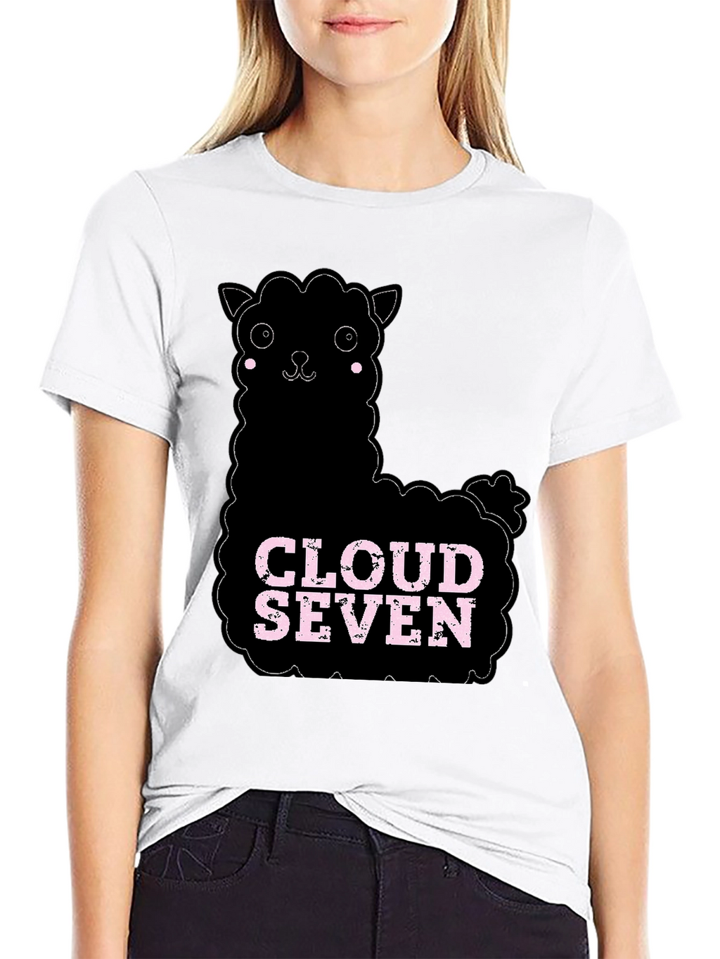 Cloud Seven Alpaca T-Shirt - Black