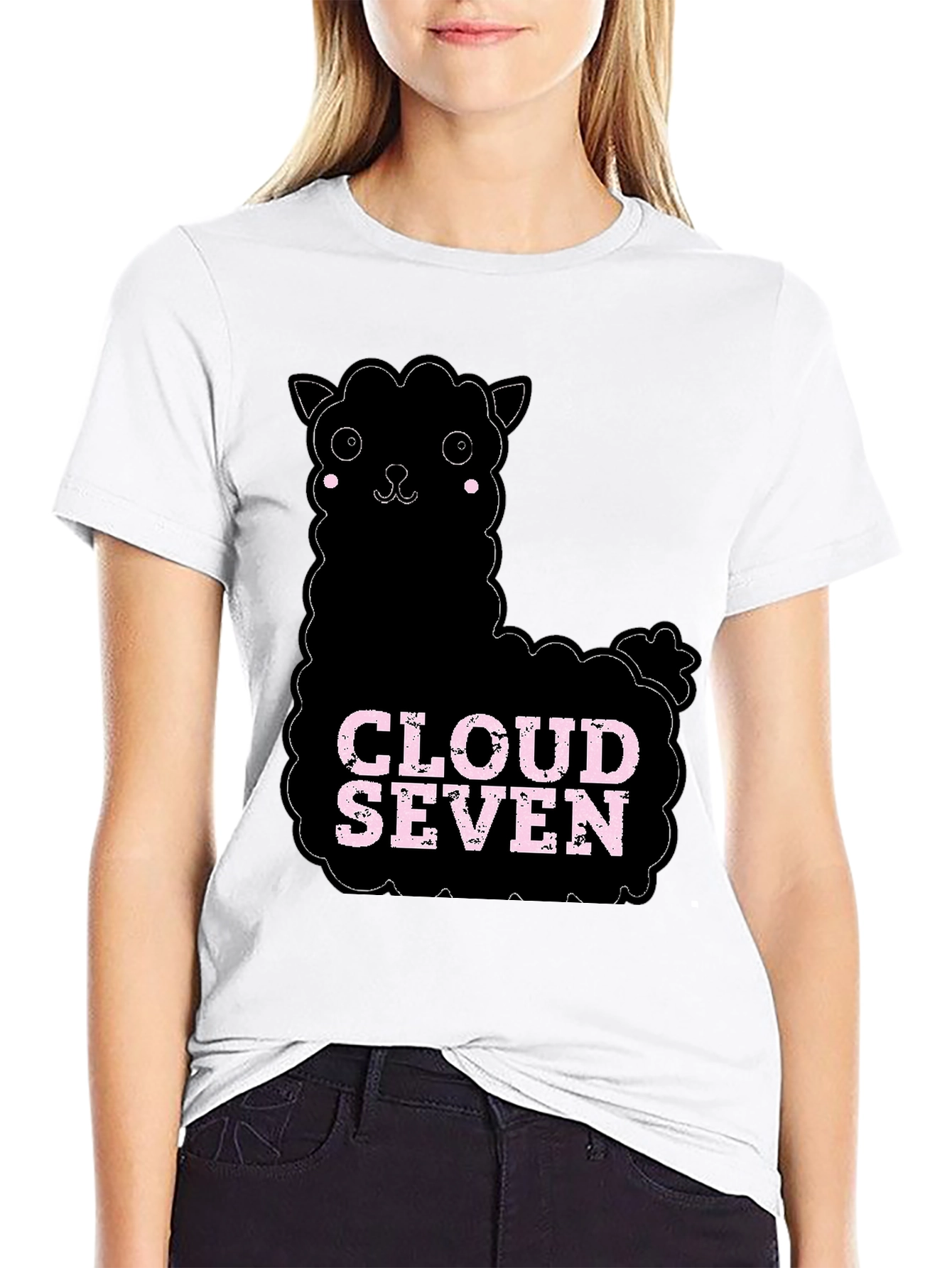 Cloud Seven Alpaca T-Shirt - Black