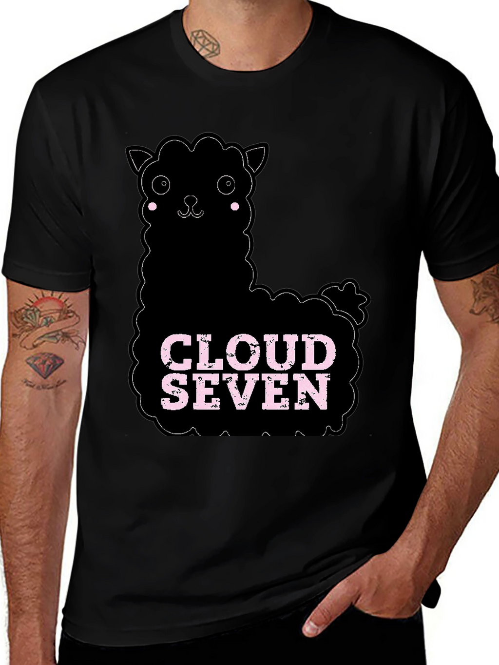Cloud Seven Alpaca T-Shirt - Black