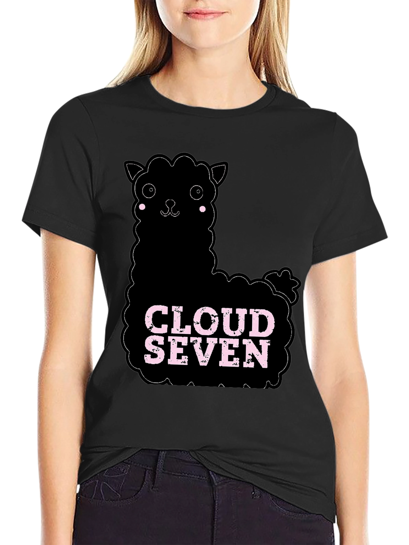 Cloud Seven Alpaca T-Shirt - Black