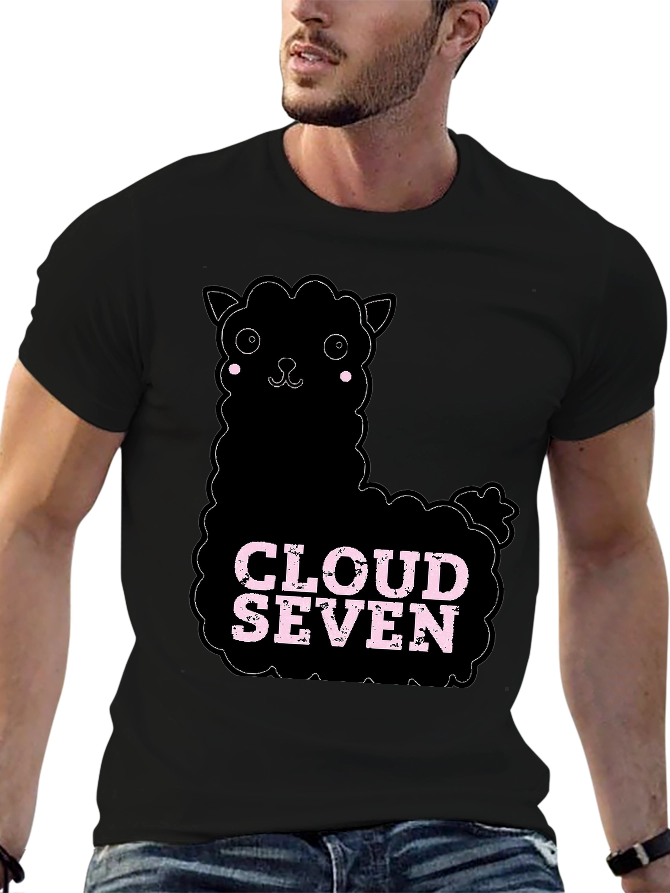 Cloud Seven Alpaca T-Shirt - Black