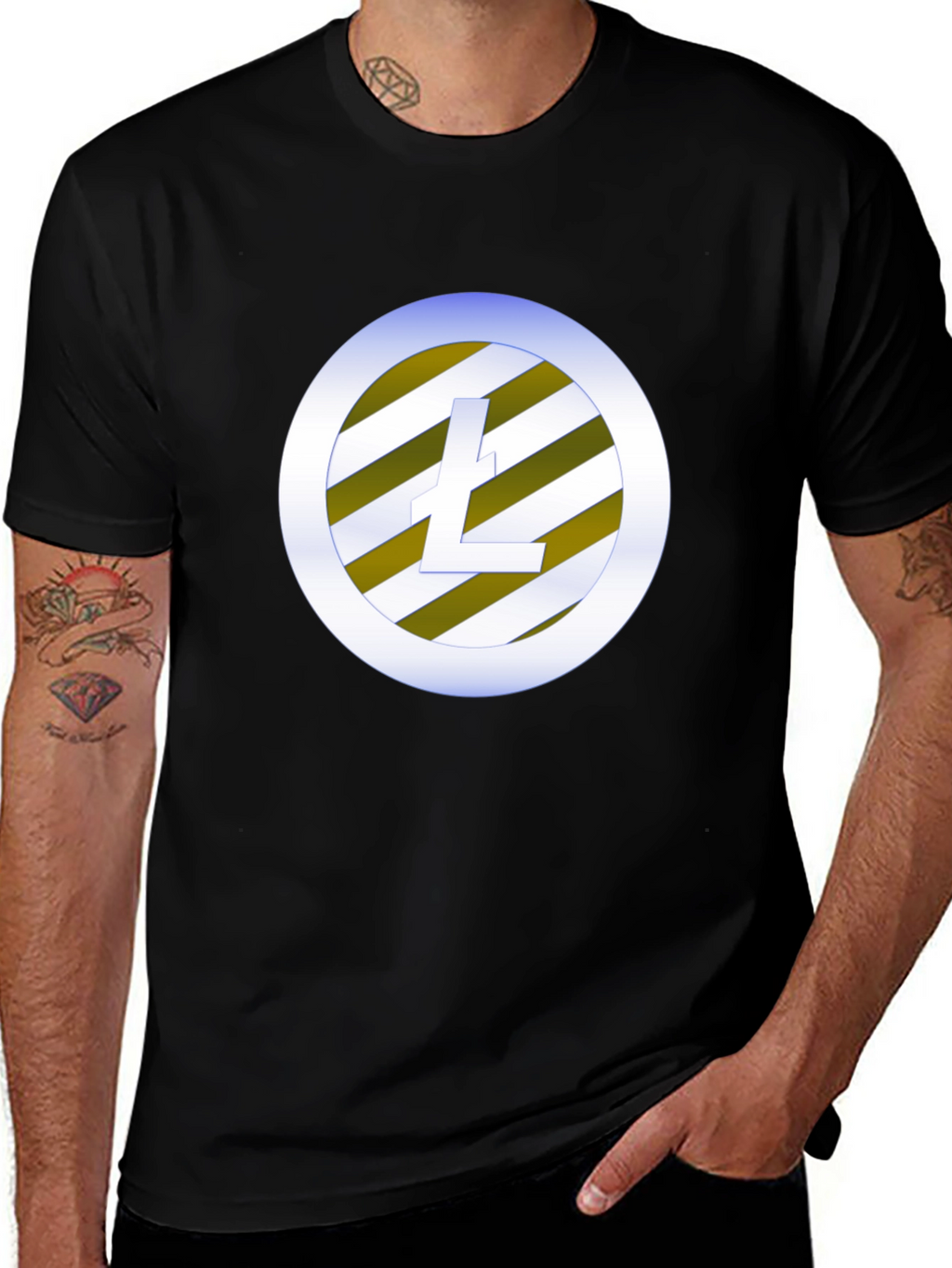 Litecoin Crypto Black T-Shirt