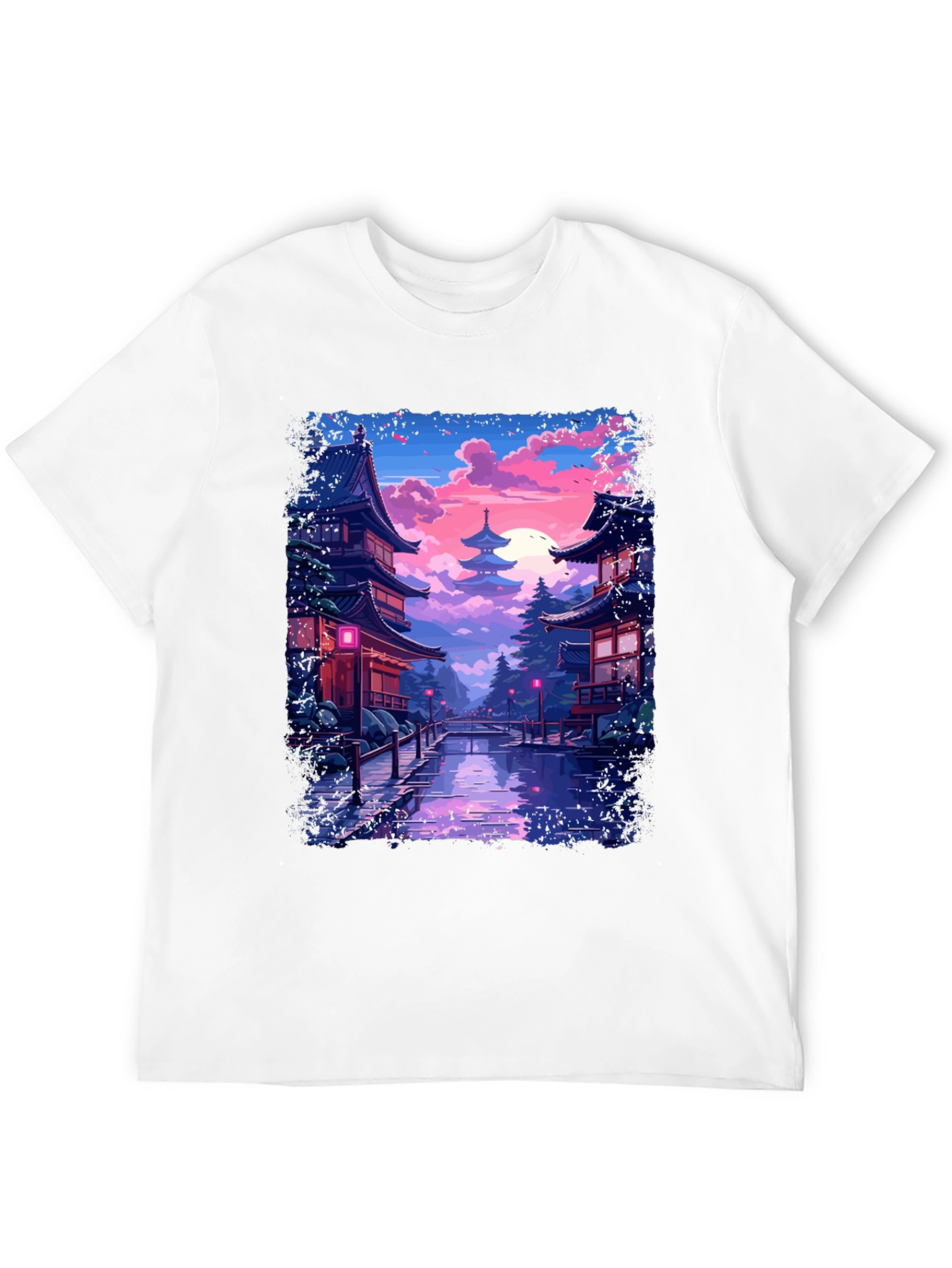 Japanese Temple T-Shirt - Anime Style