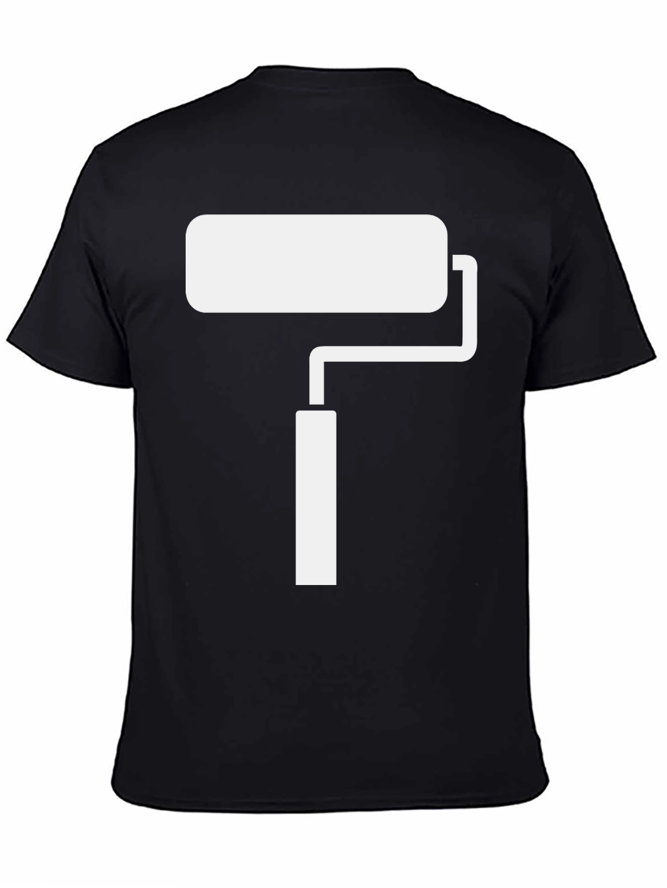Paint Roller Graphic Tee - Black Cotton Comfort