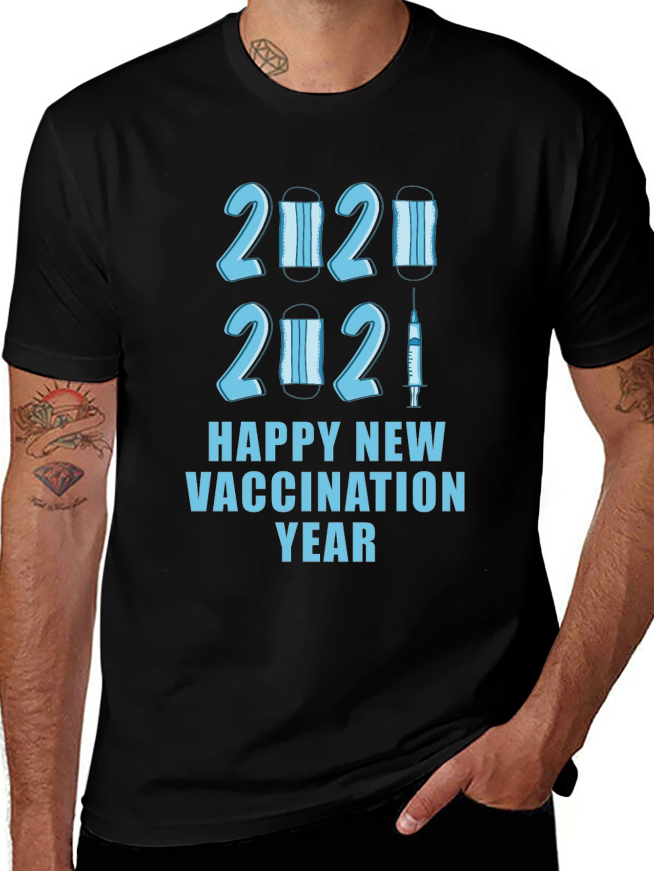 Happy Vaccination New Year T-Shirt