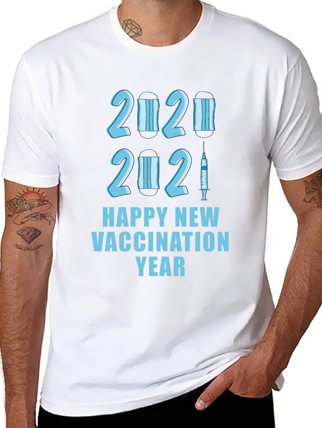 Happy Vaccination New Year T-Shirt