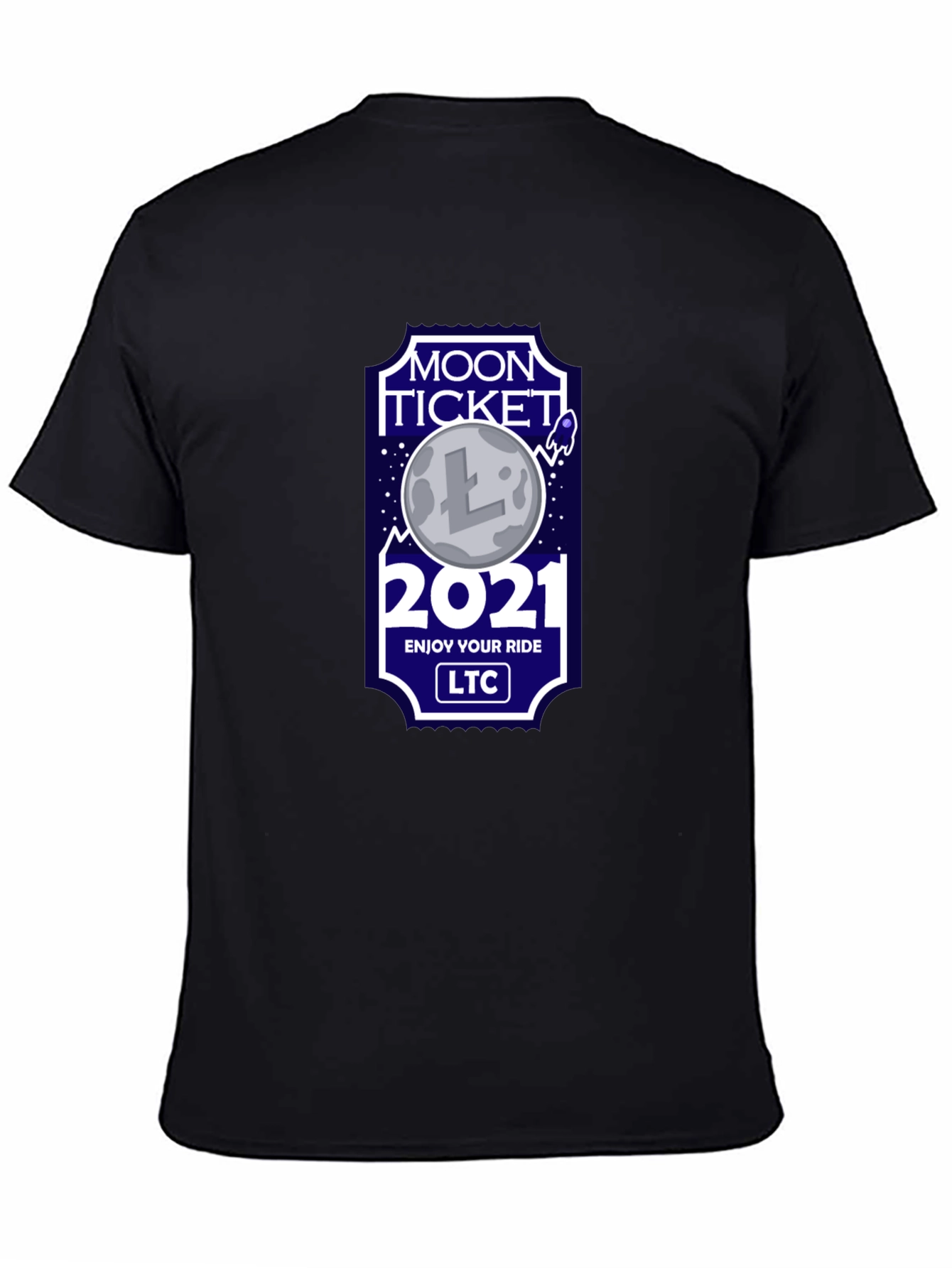 Moon Ticket 2021 Crypto T-Shirt - Litecoin LTC