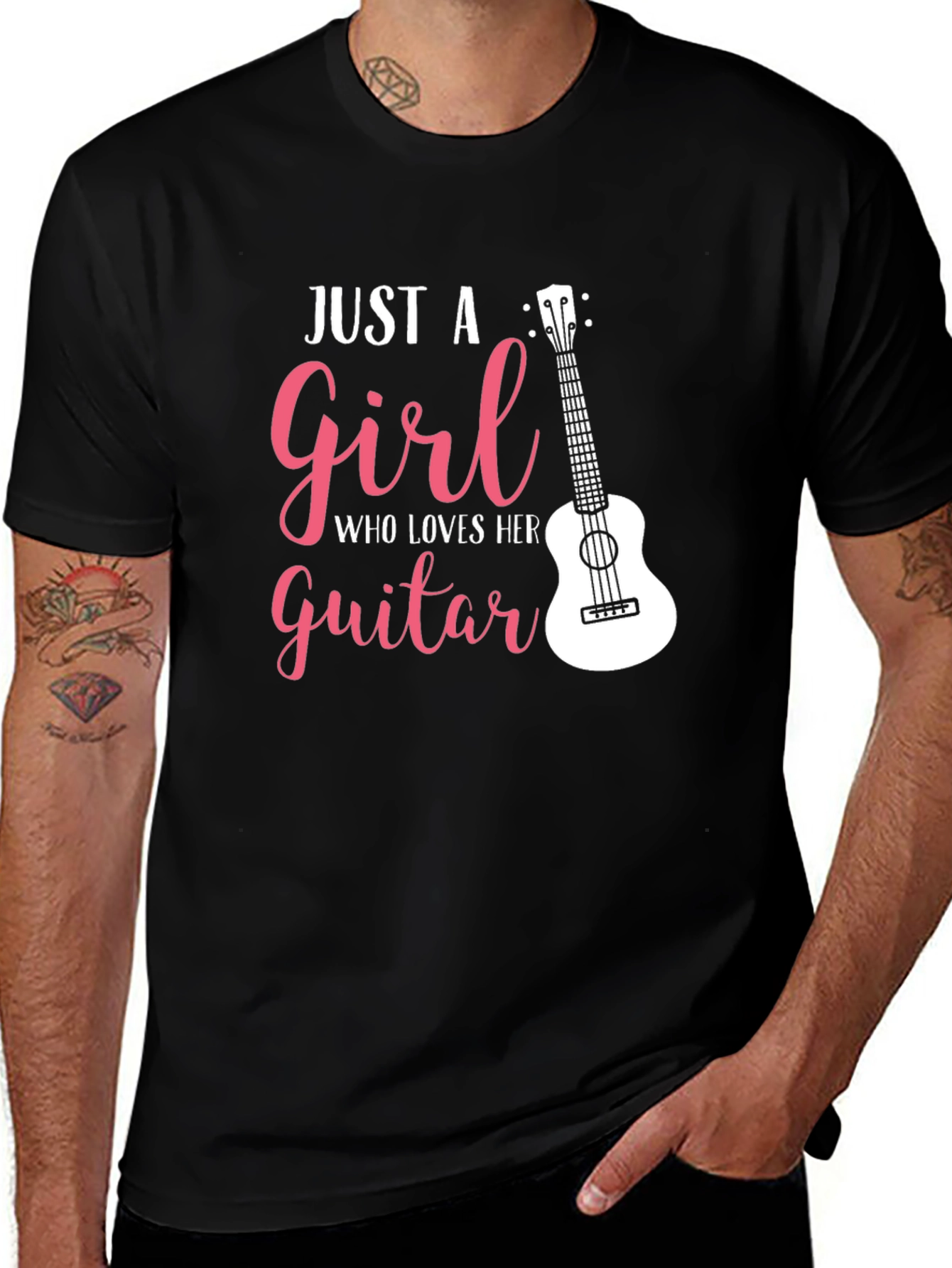 Just A Girl Who Loves Her Guitar T-Shirt