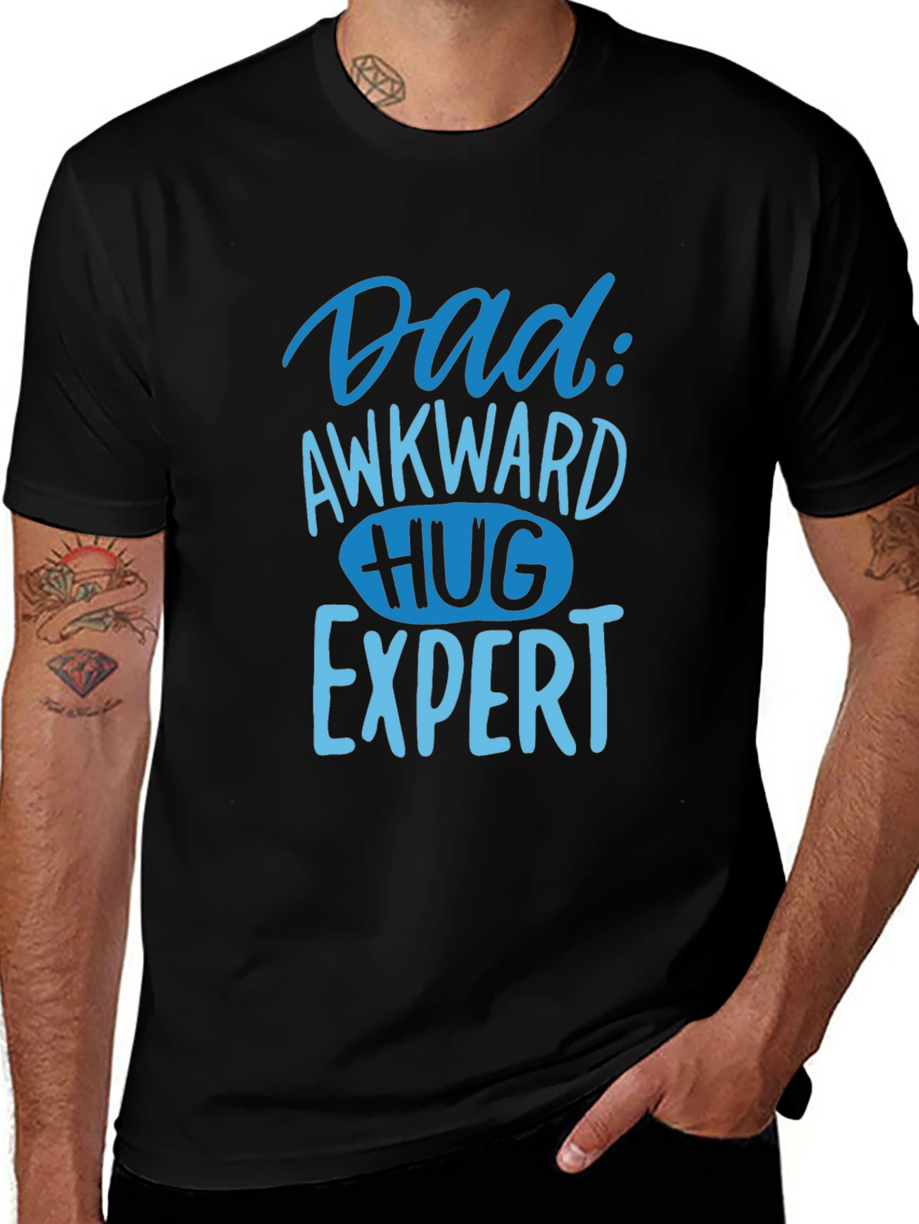 Dad Awkward Hug Expert Graphic Tee