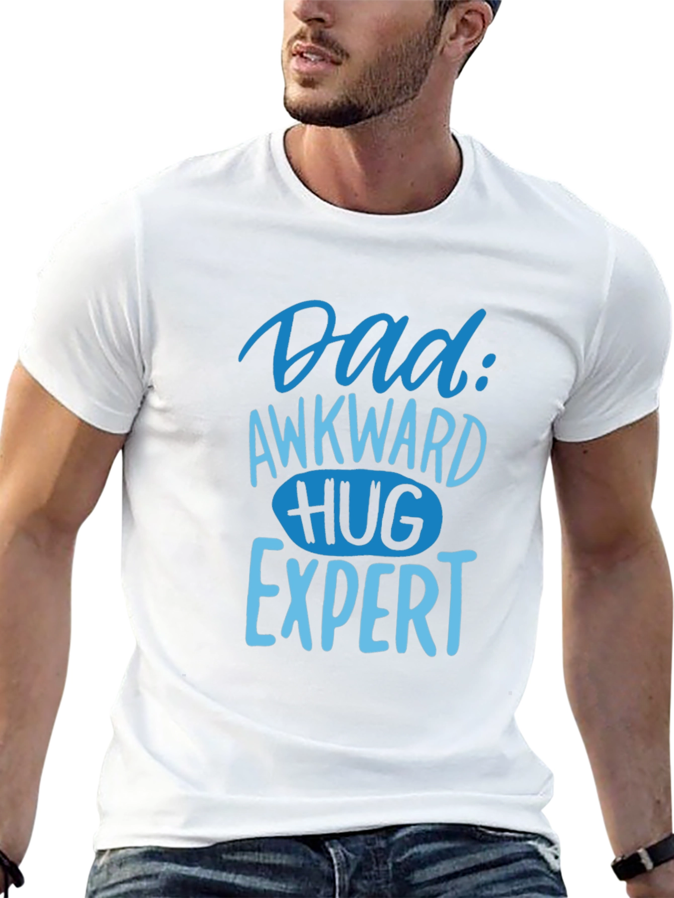 Dad Awkward Hug Expert Graphic Tee