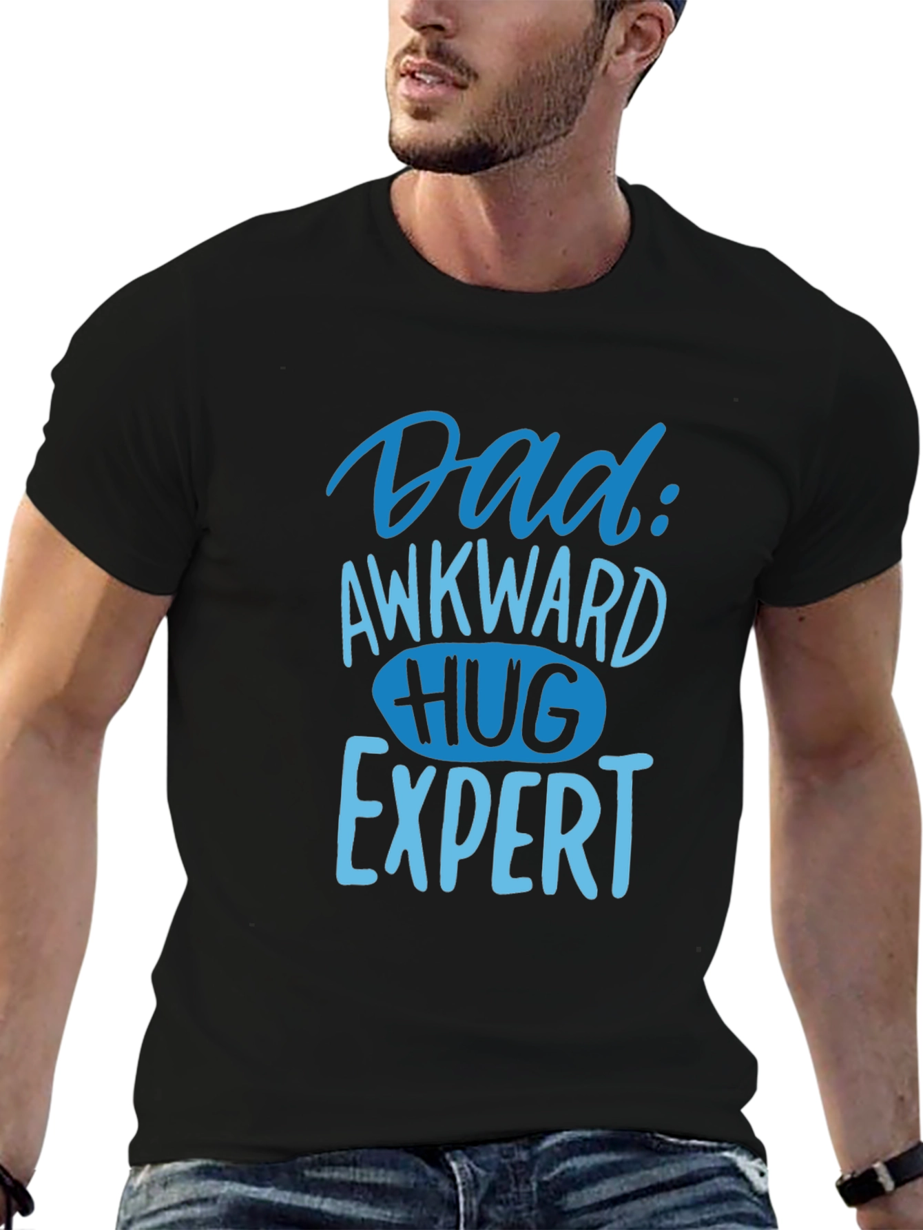 Dad Awkward Hug Expert Graphic Tee