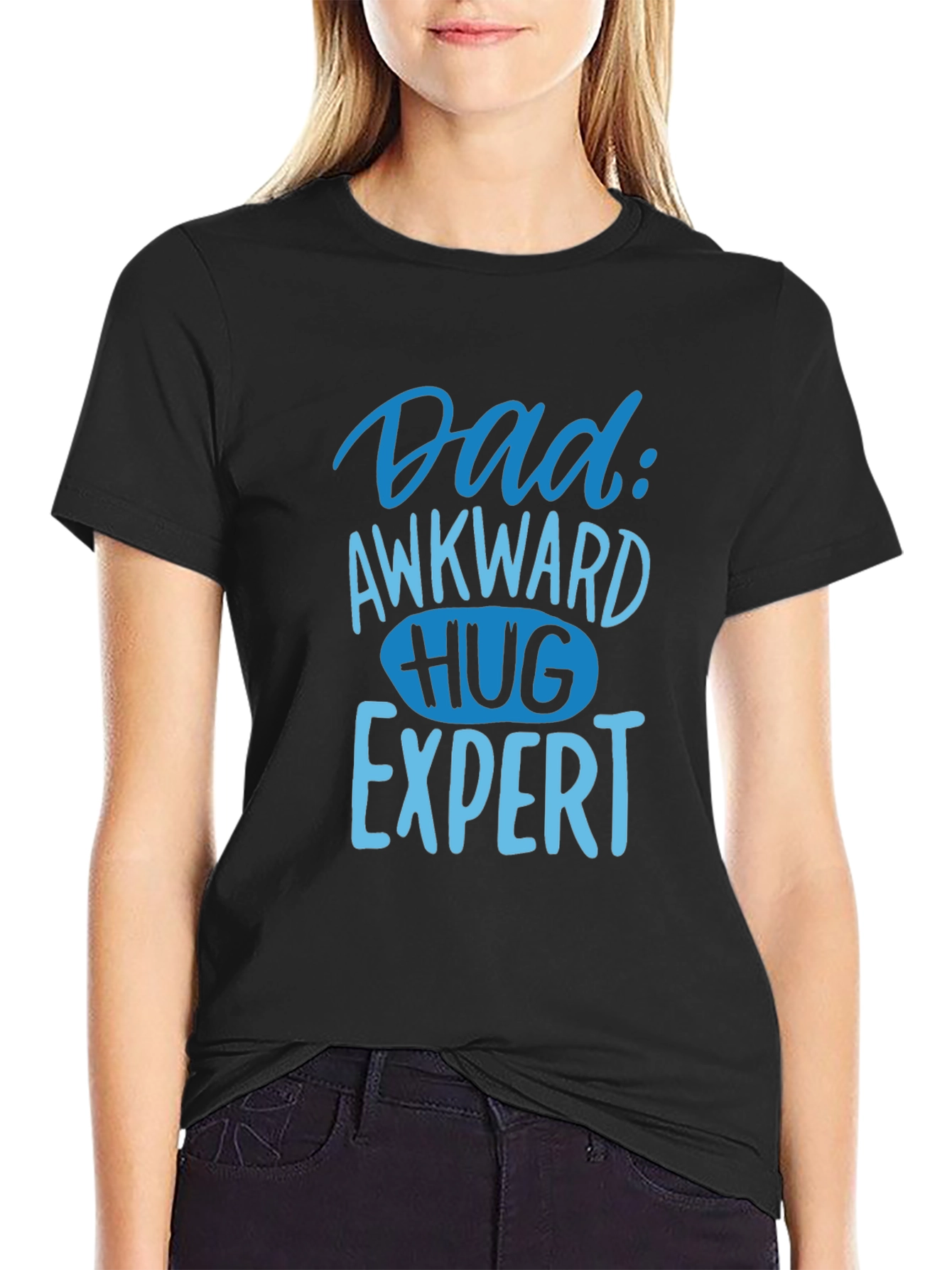 Dad Awkward Hug Expert Graphic Tee