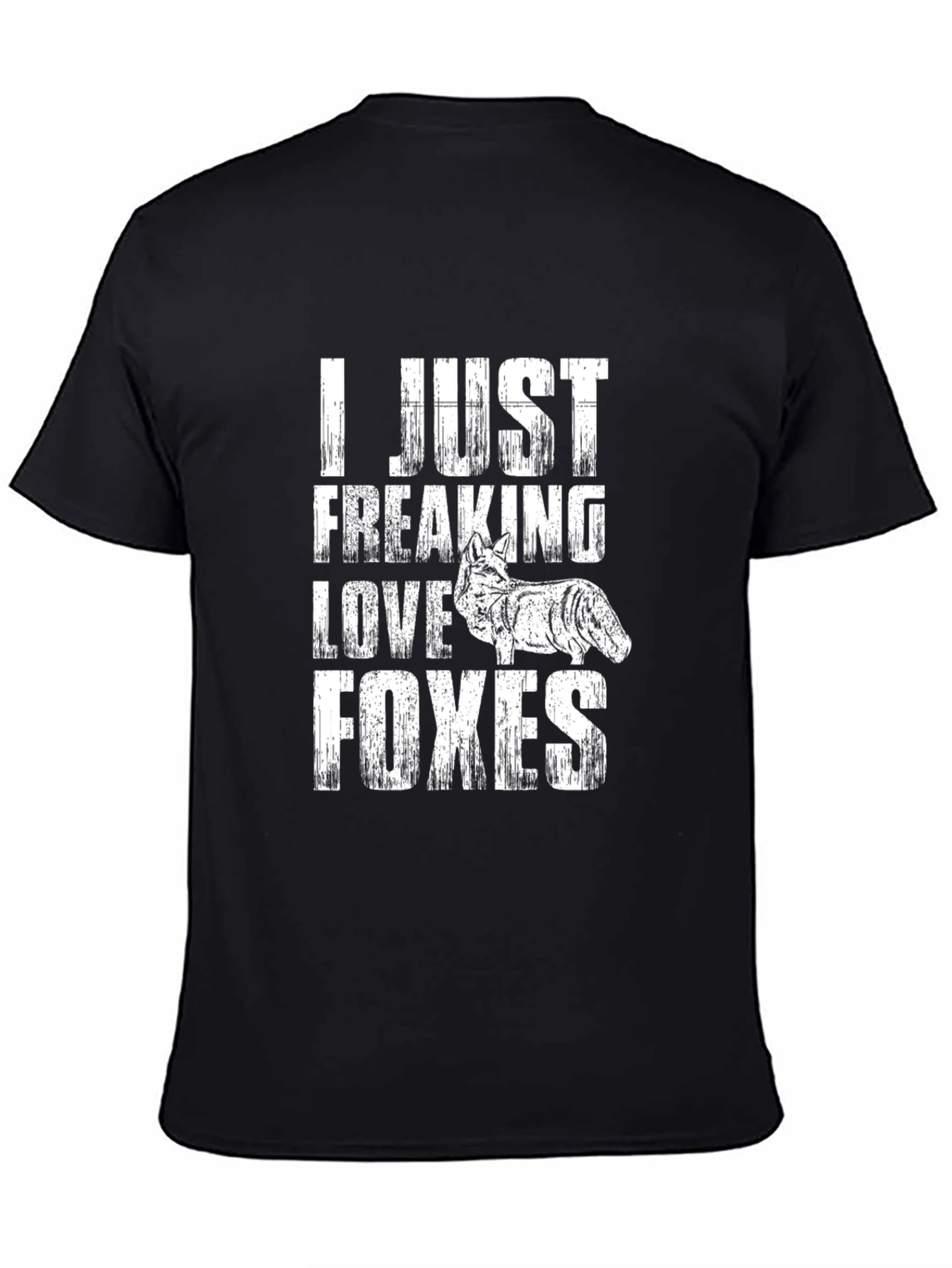 I Love Foxes Graphic Tee - Mens Black T-Shirt