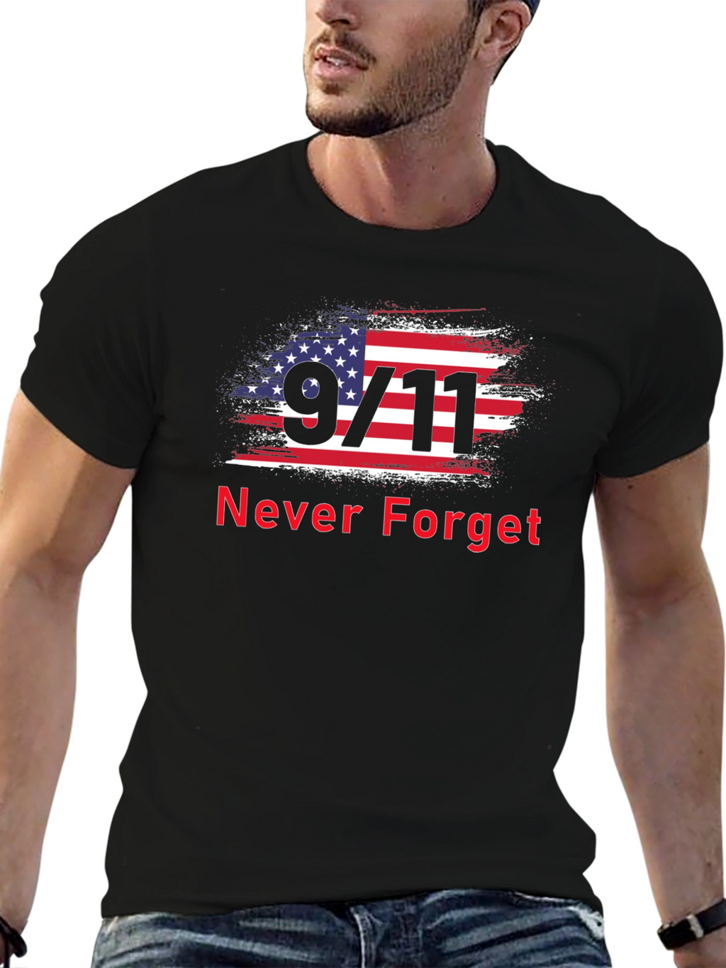 9/11 Never Forget Patriotic T-Shirt