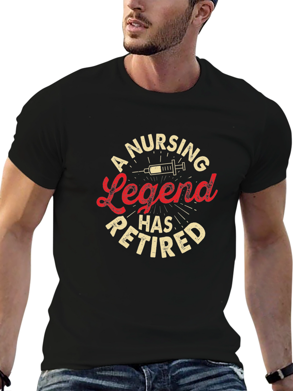 Nursing Legend Retired Black T-Shirt