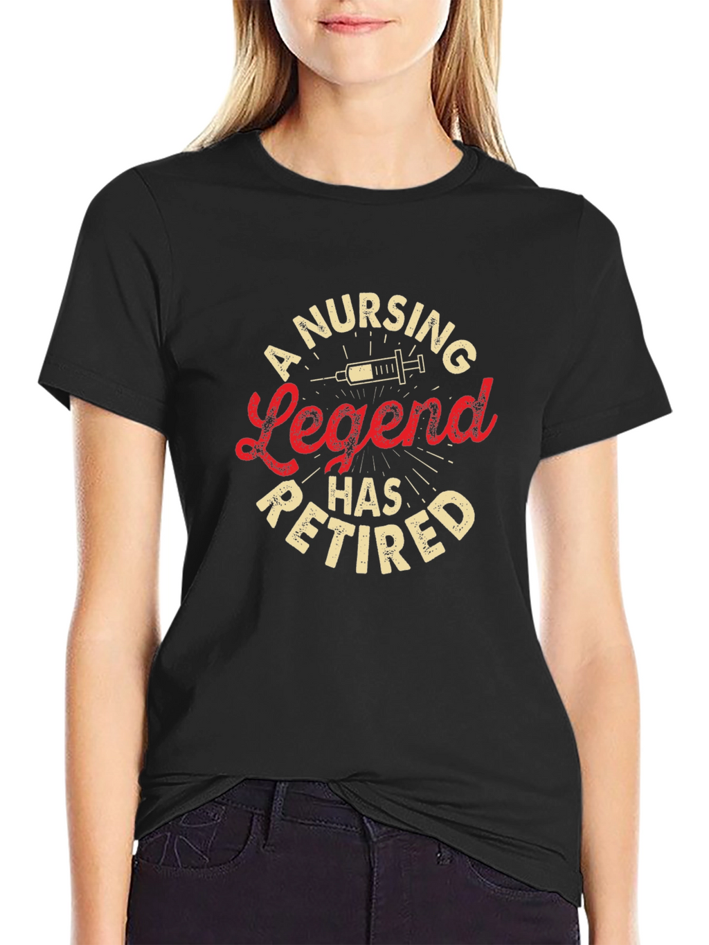 Nursing Legend Retired Black T-Shirt
