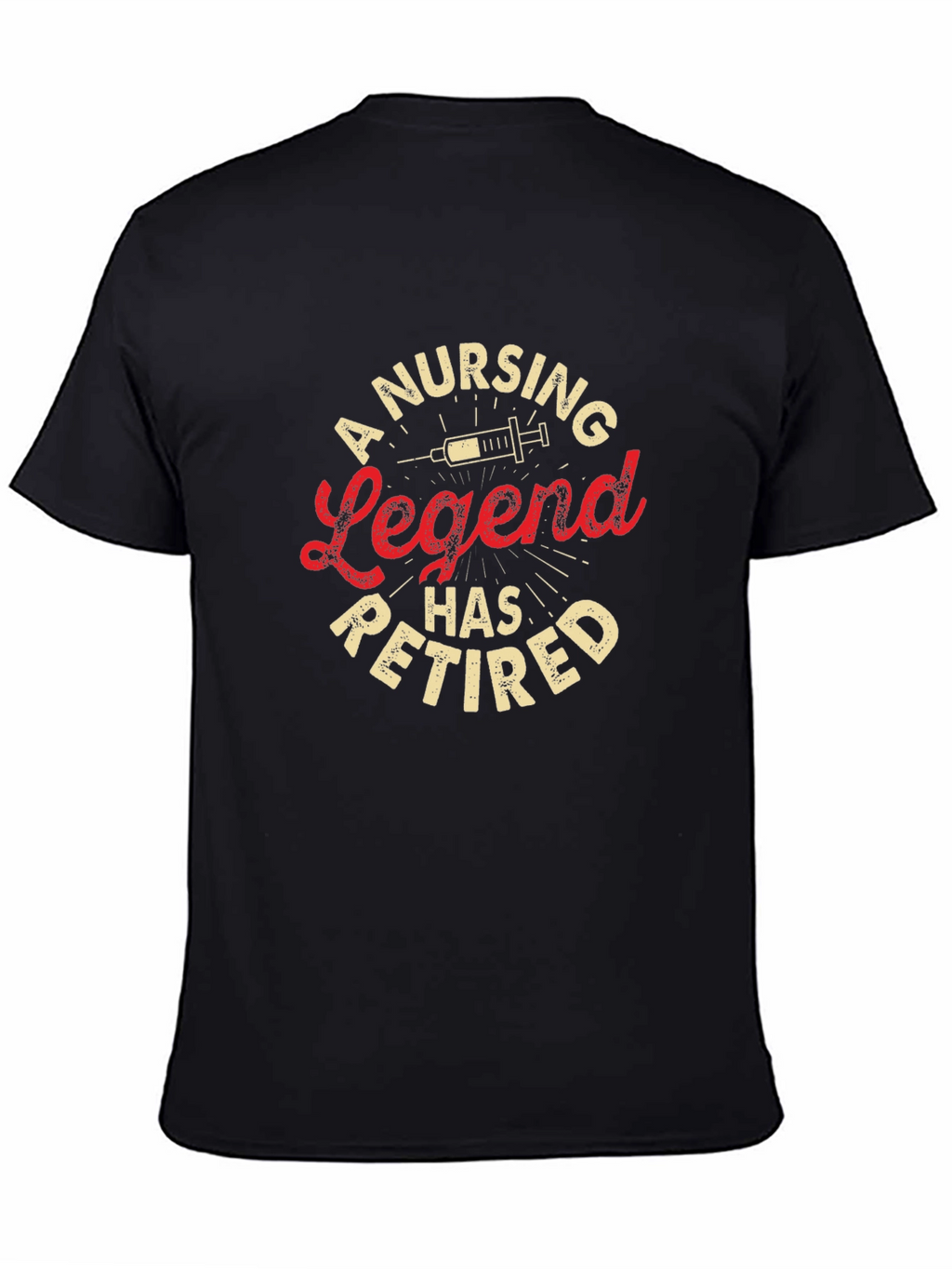 Nursing Legend Retired Black T-Shirt