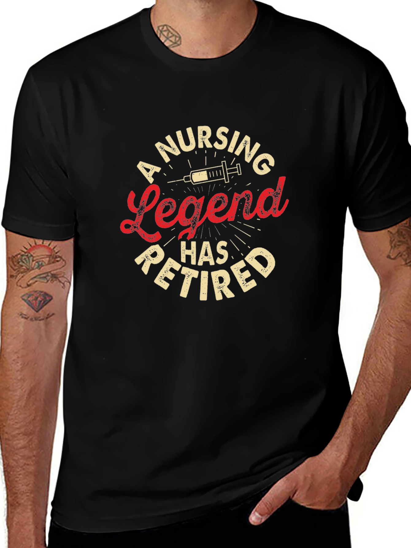 Nursing Legend Retired Black T-Shirt