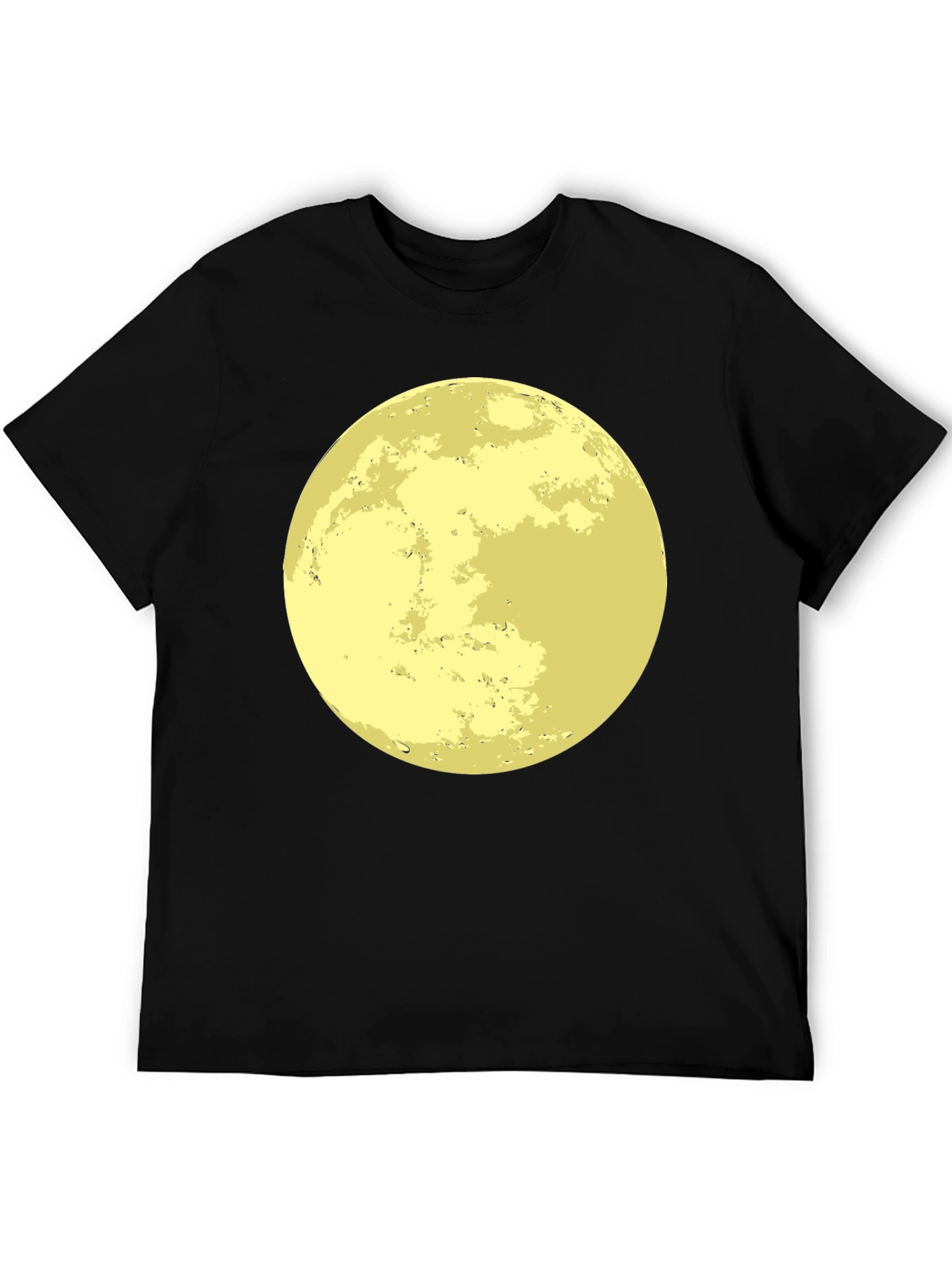 Moon Graphic Black T-Shirt - Lunar Celestial Tee