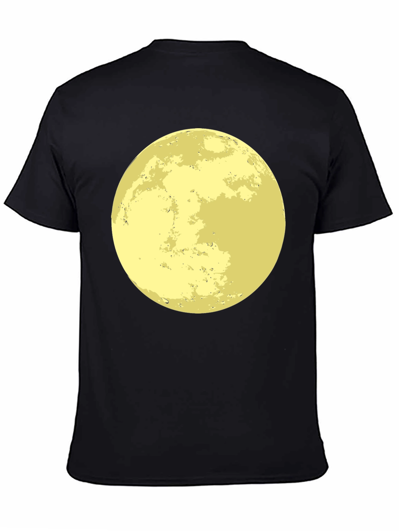 Moon Graphic Black T-Shirt - Lunar Celestial Tee