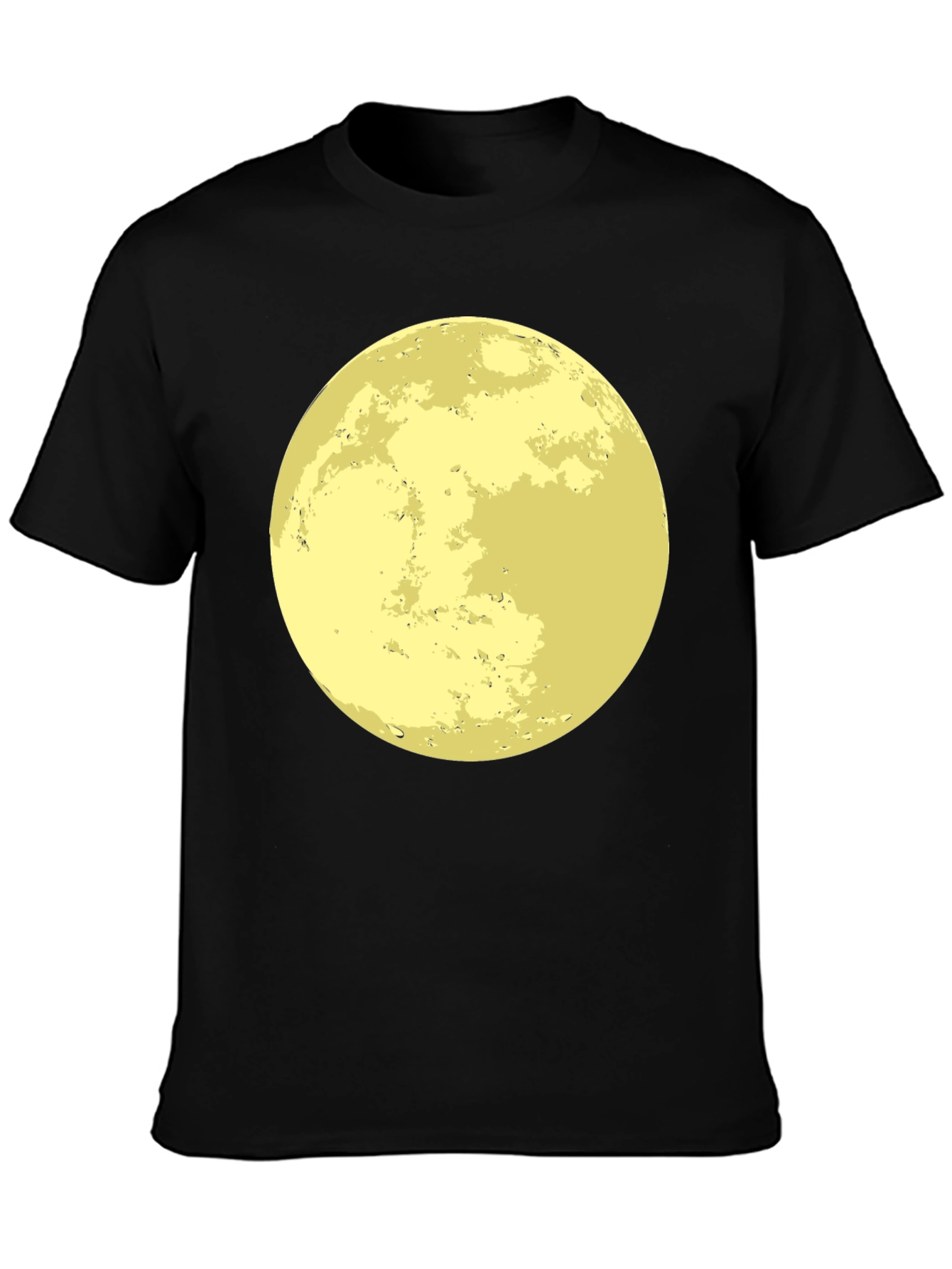 Moon Graphic Black T-Shirt - Lunar Celestial Tee