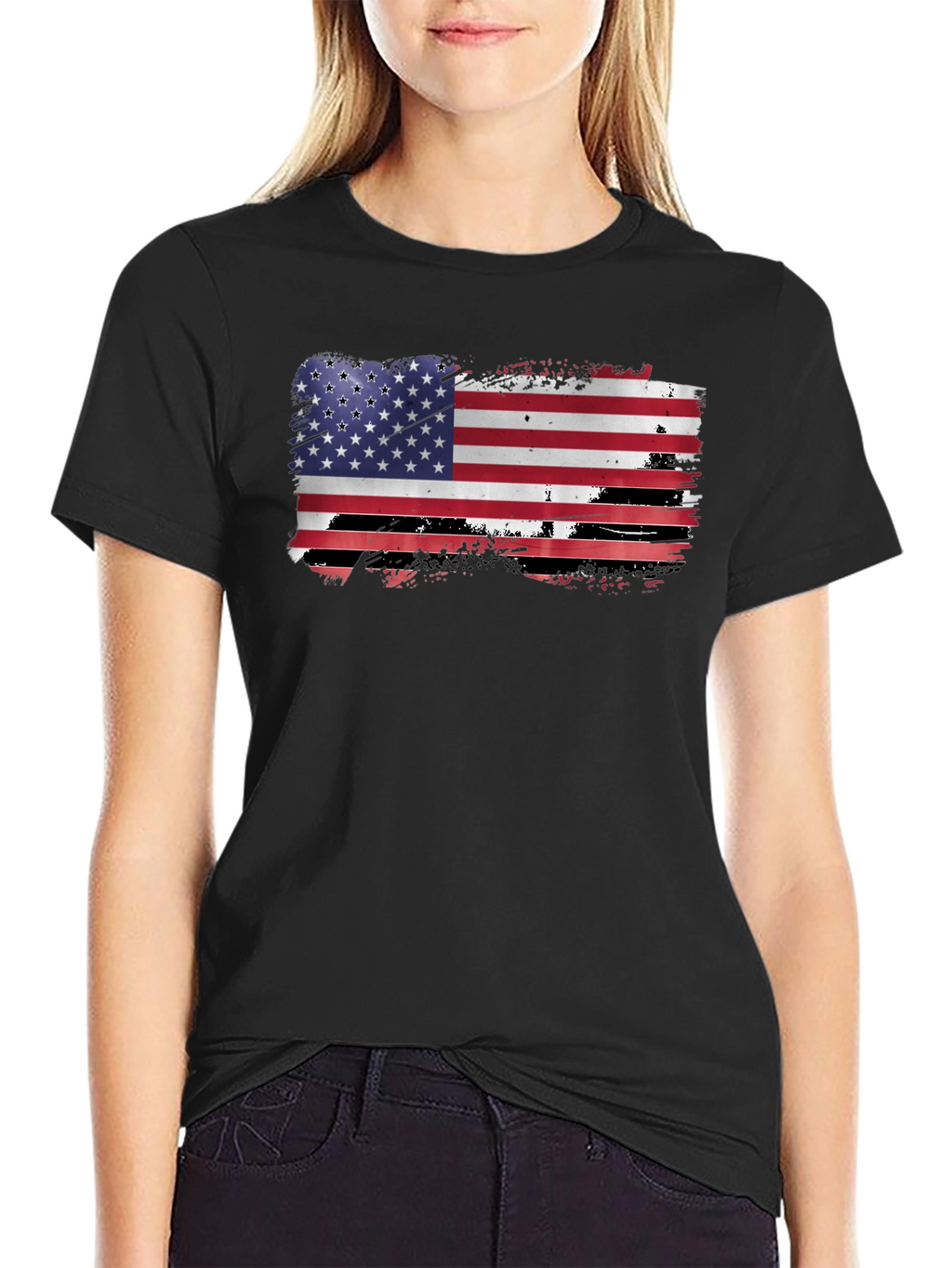 American Flag Graphic Tee - Patriotic Style