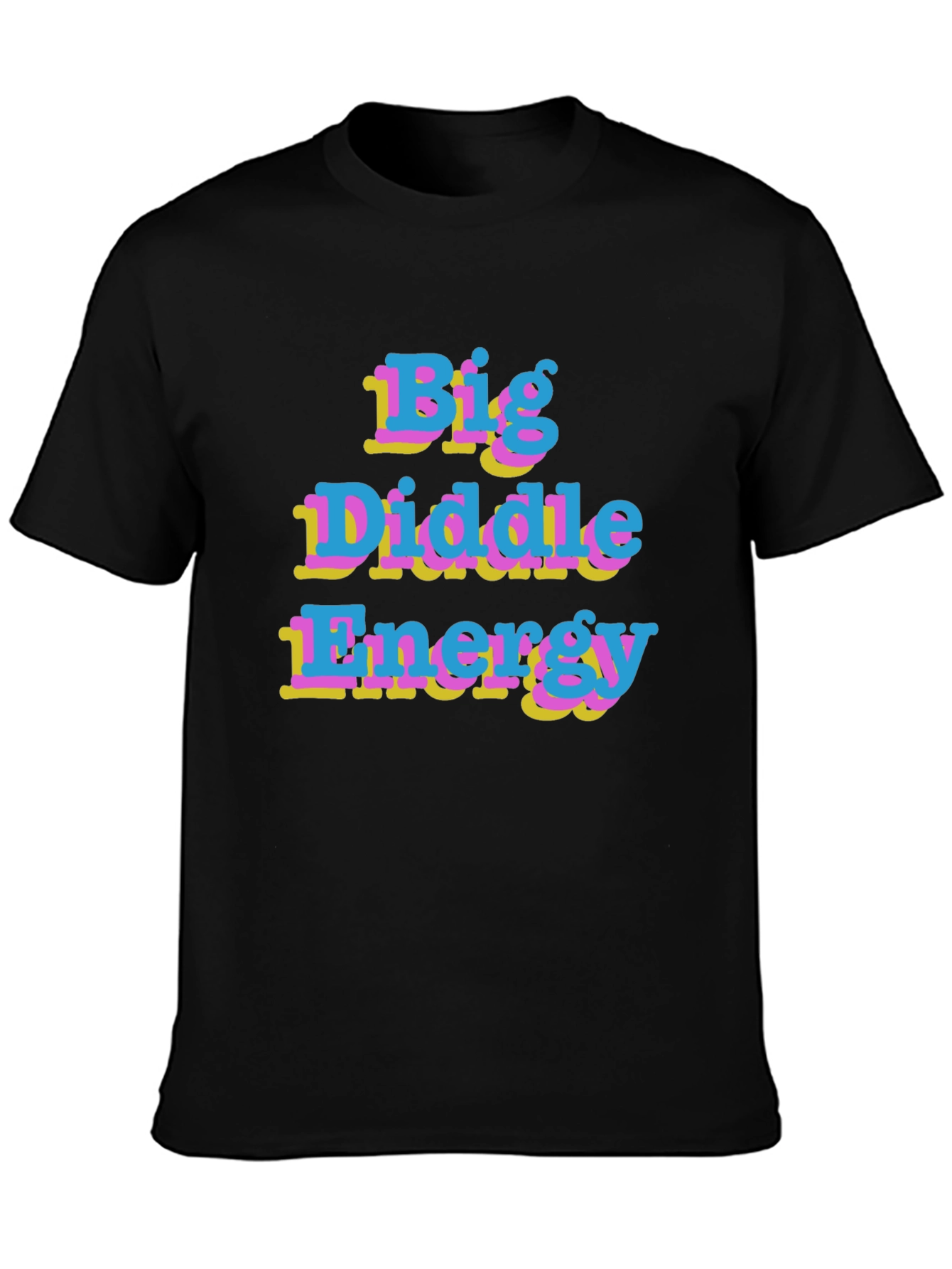 Big Diddle Energy Graphic Tee - Black Unisex T-Shirt