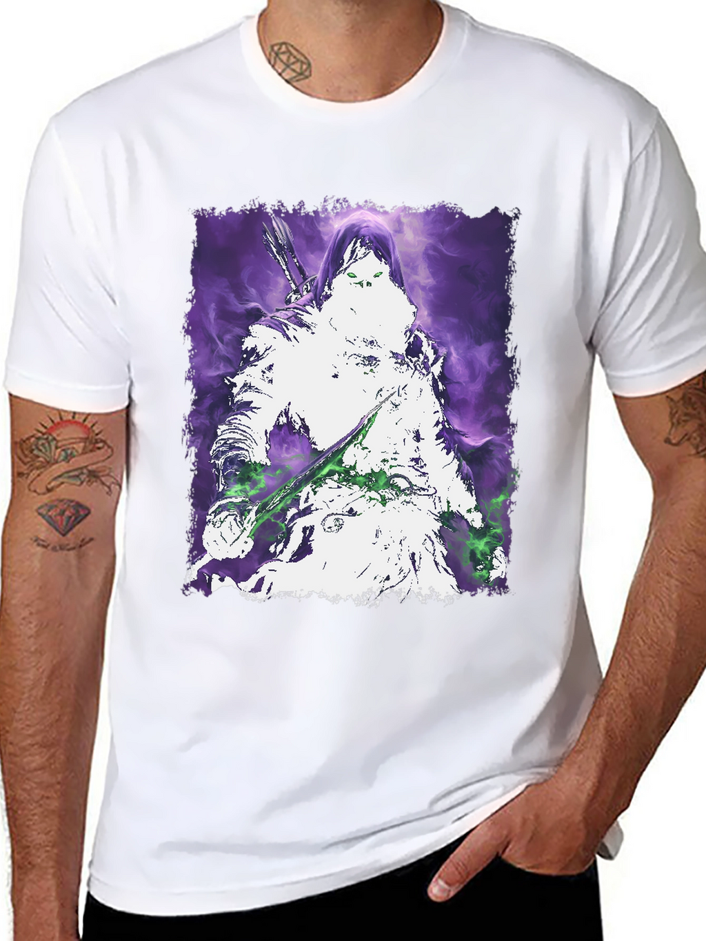 Mystic Warrior Graphic Tee - Black