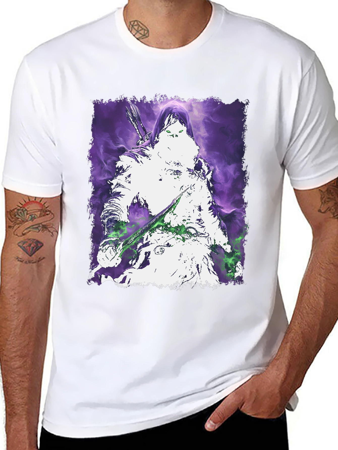 Mystic Warrior Graphic Tee - Black