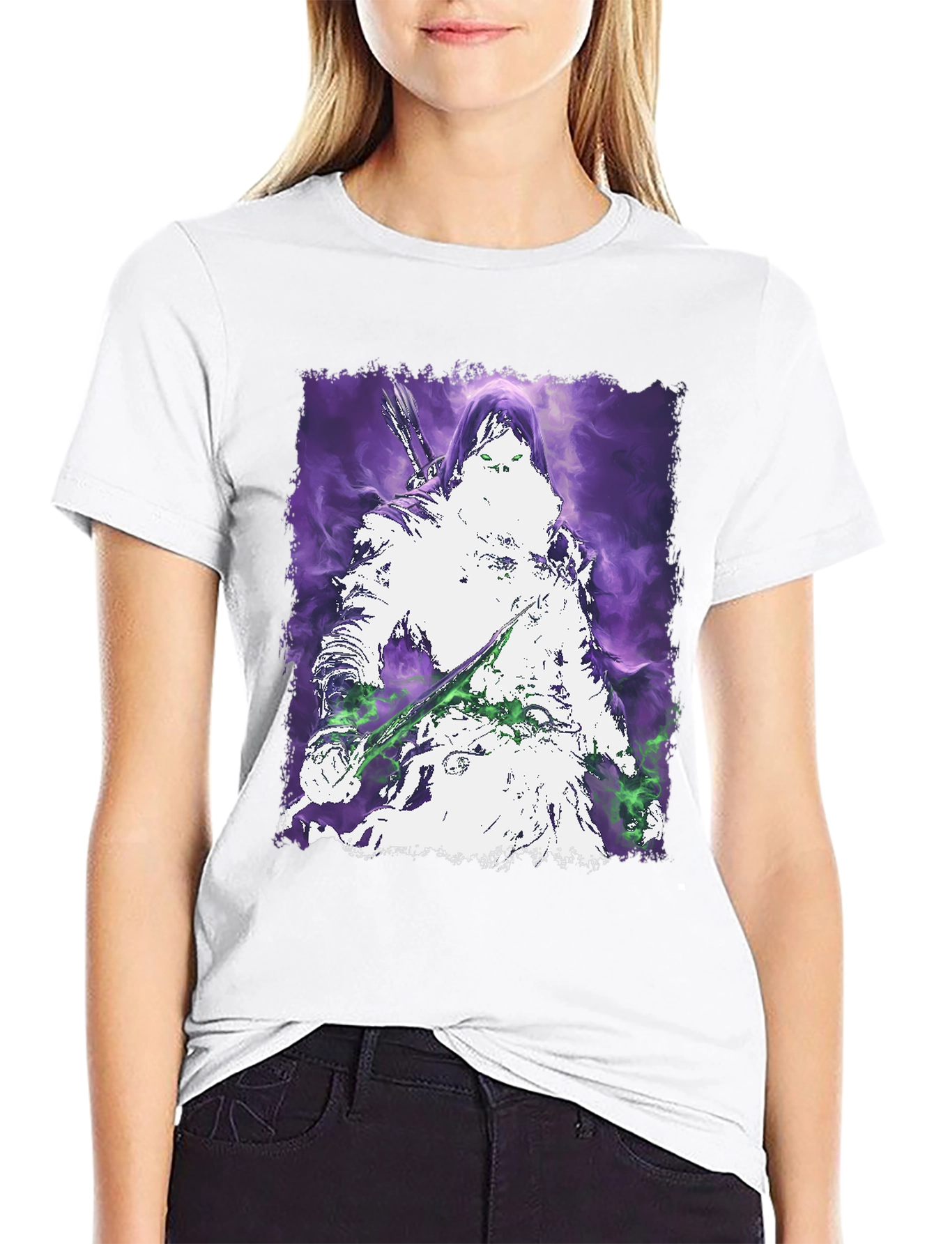 Mystic Warrior Graphic Tee - Black