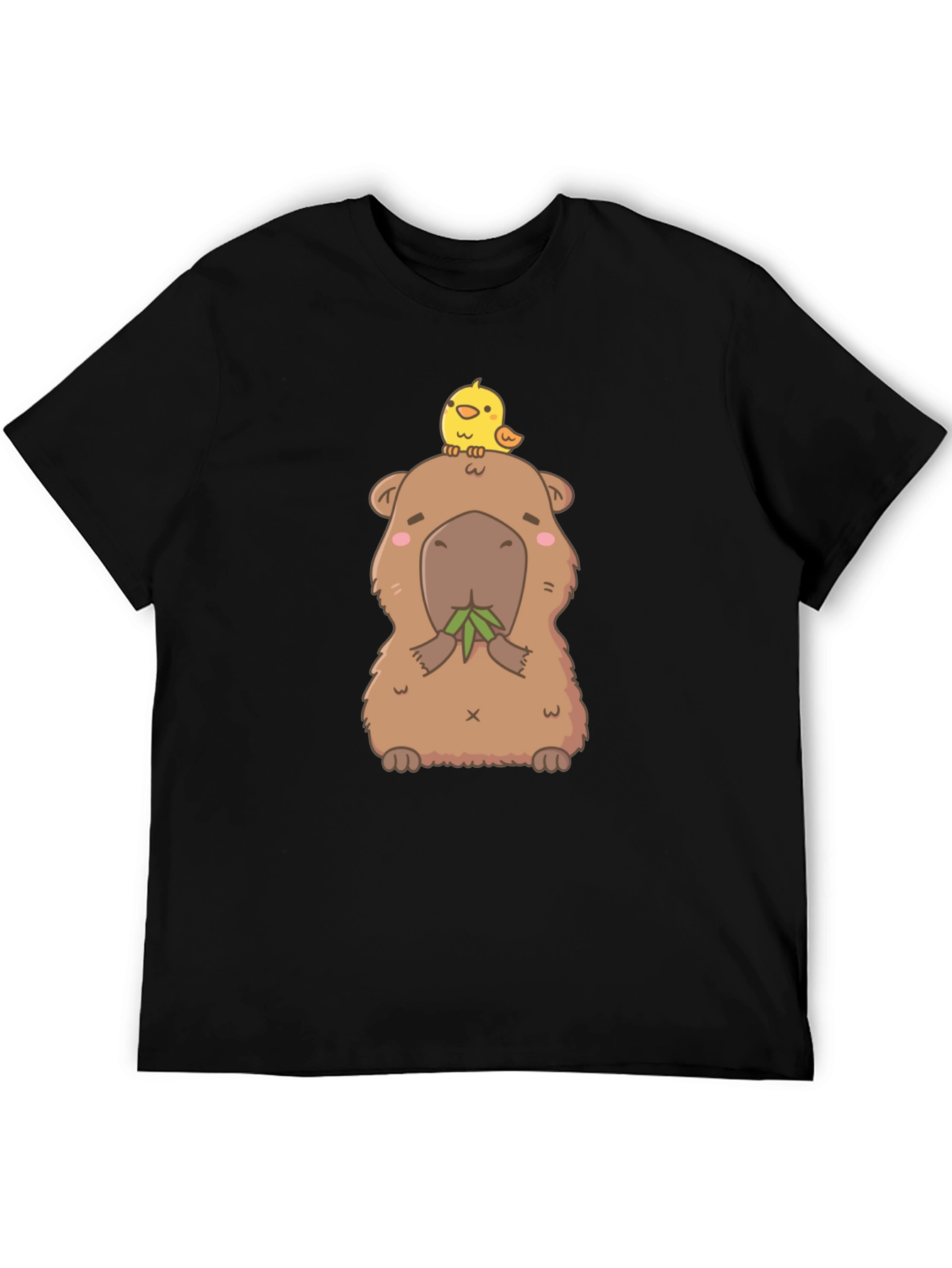Cute Capybara & Chick T-Shirt - Unisex Cotton Tee