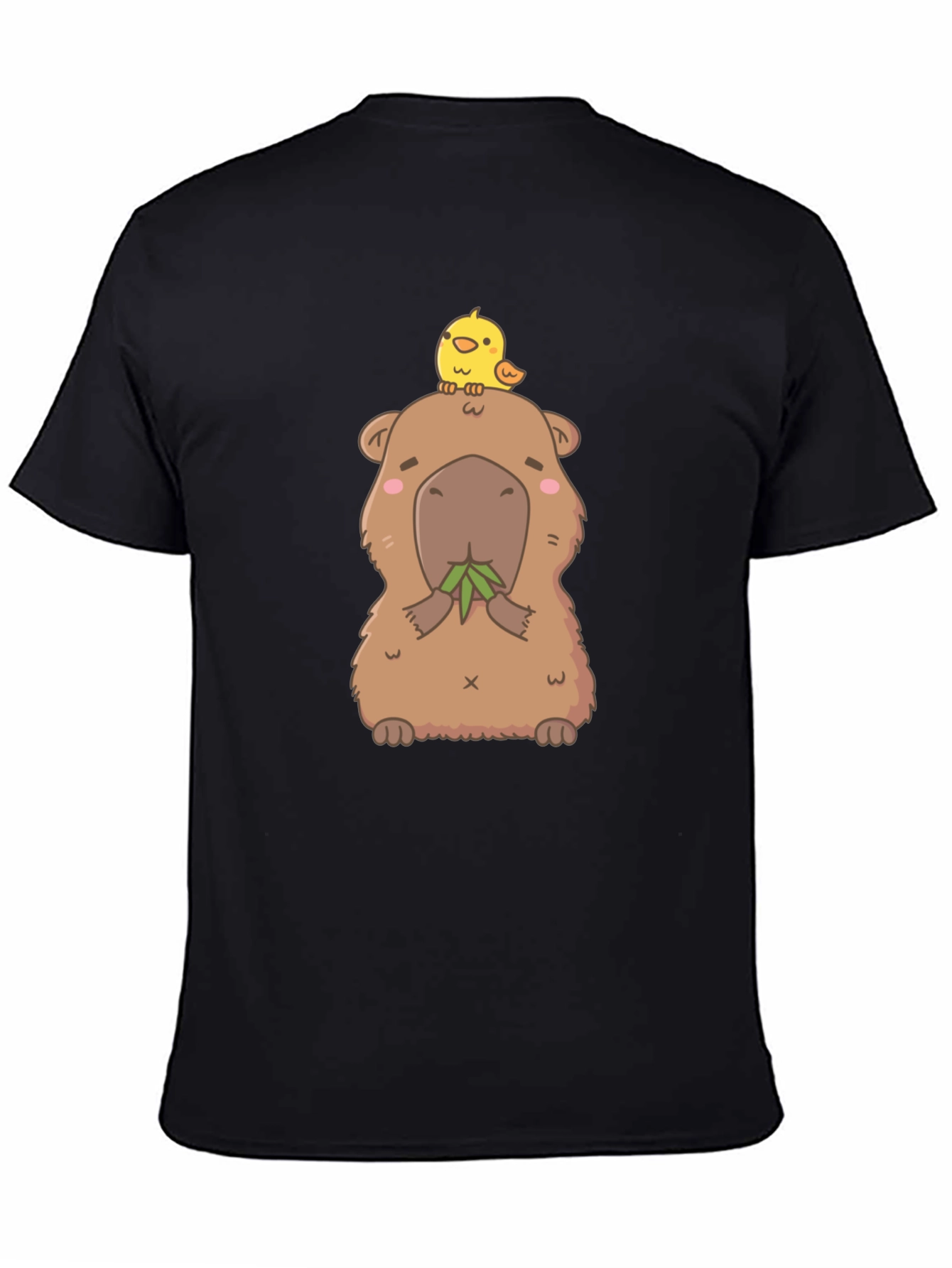 Cute Capybara & Chick T-Shirt - Unisex Cotton Tee