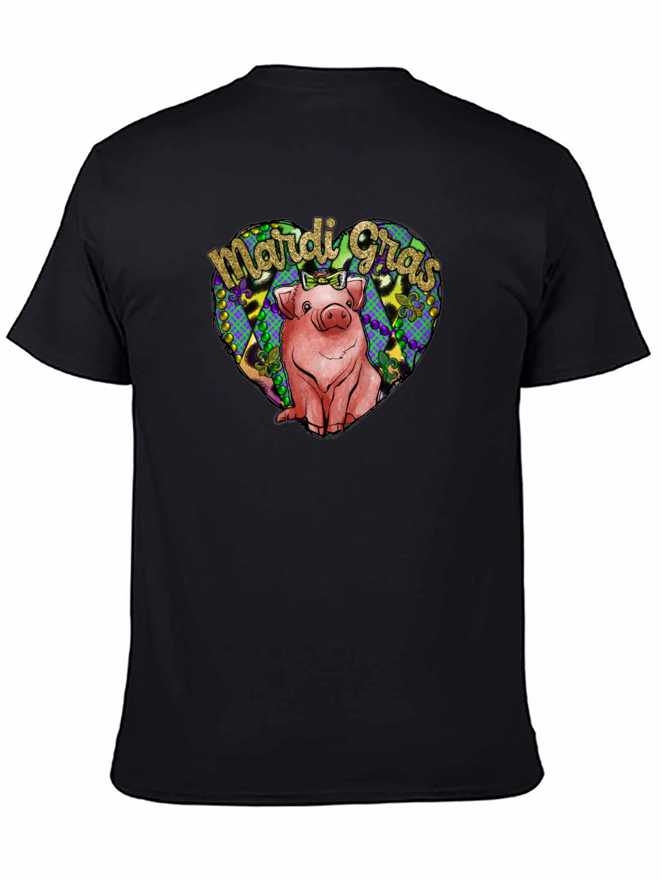 Mardi Gras Pig T-Shirt - Cute Carnival Tee