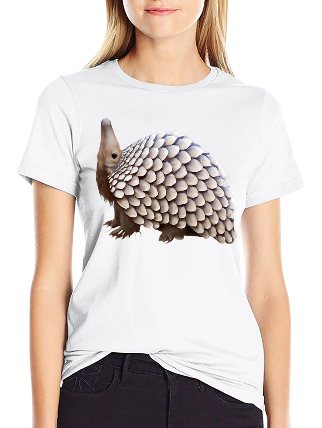 Pangolin Graphic Tee - Unique Animal Design