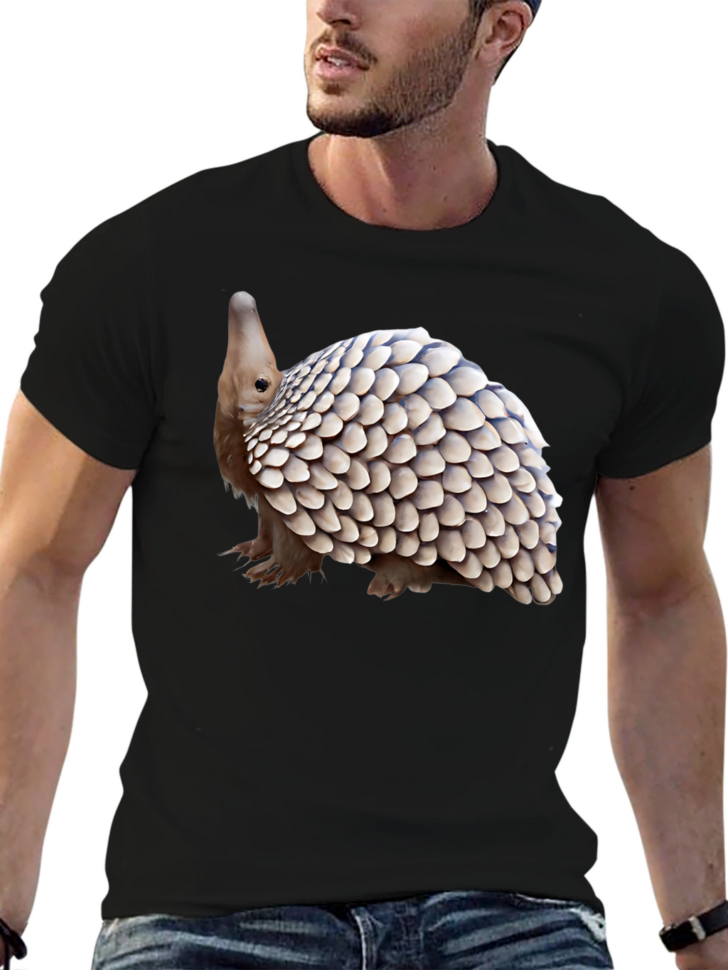 Pangolin Graphic Tee - Unique Animal Design