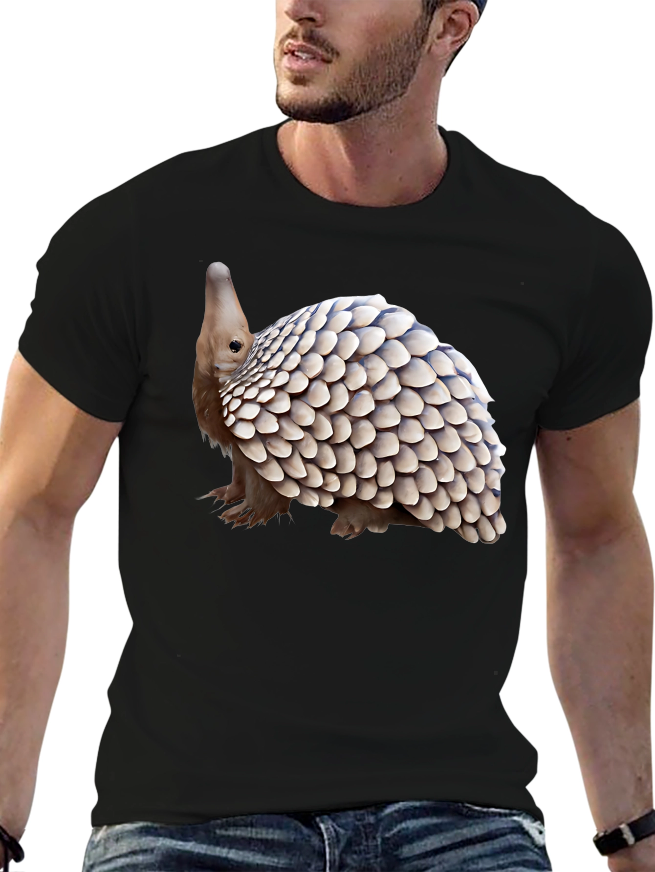 Pangolin Graphic Tee - Unique Animal Design