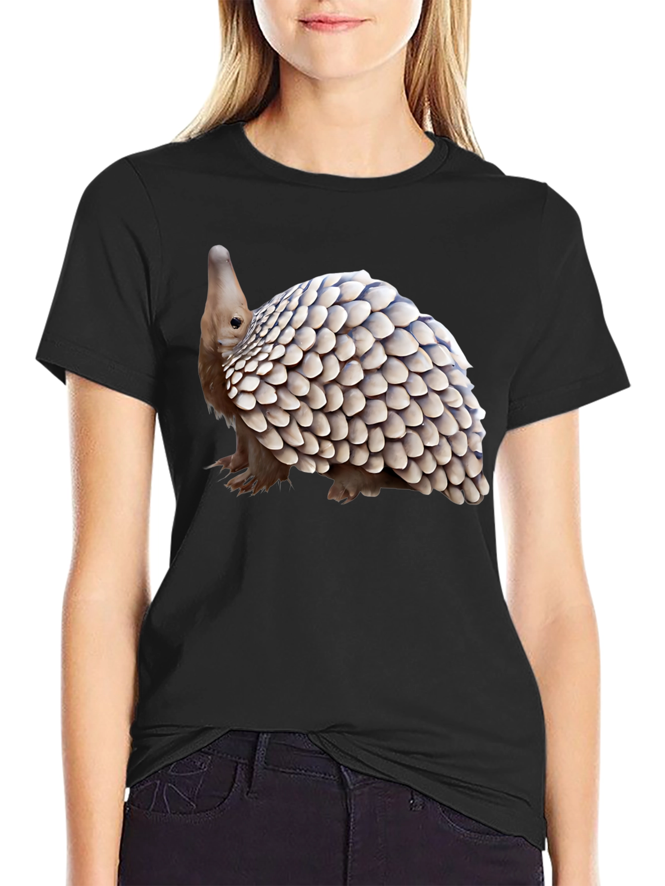 Pangolin Graphic Tee - Unique Animal Design