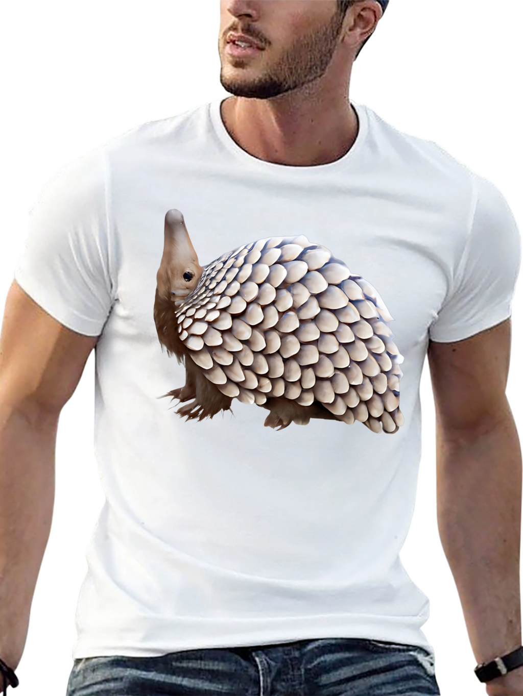 Pangolin Graphic Tee - Unique Animal Design