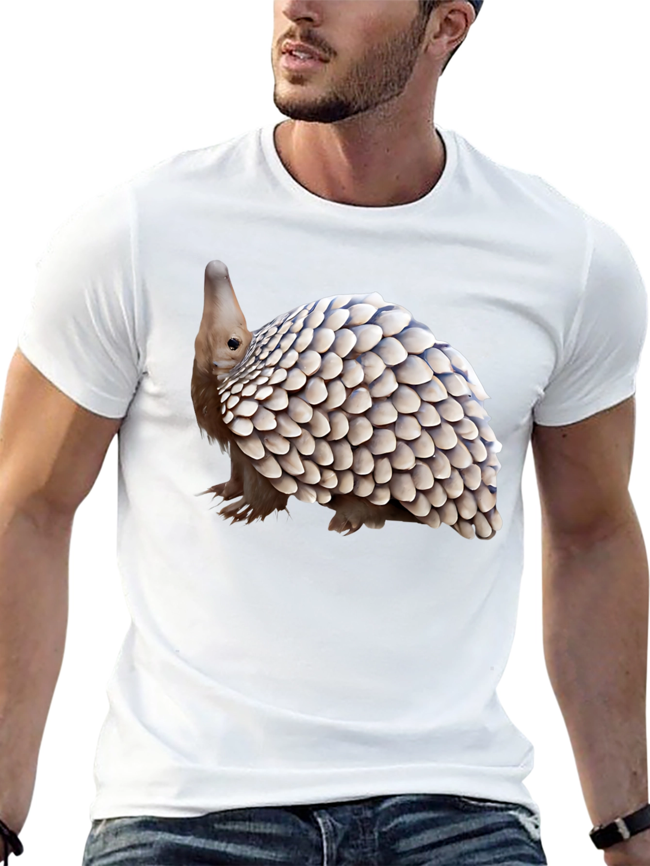 Pangolin Graphic Tee - Unique Animal Design