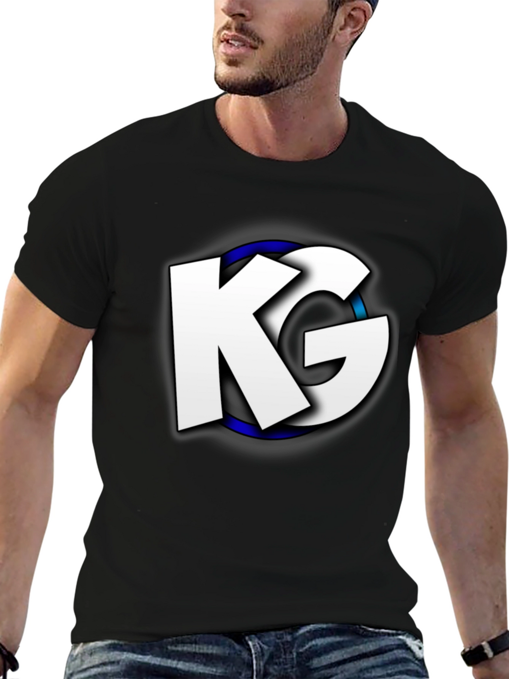 KG Logo Graphic Black T-Shirt