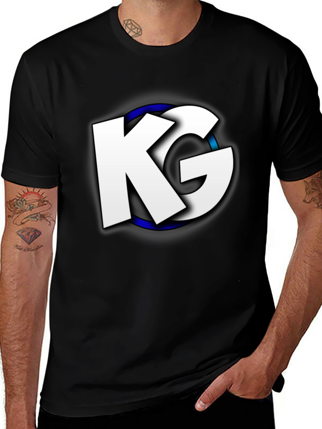 KG Logo Graphic Black T-Shirt