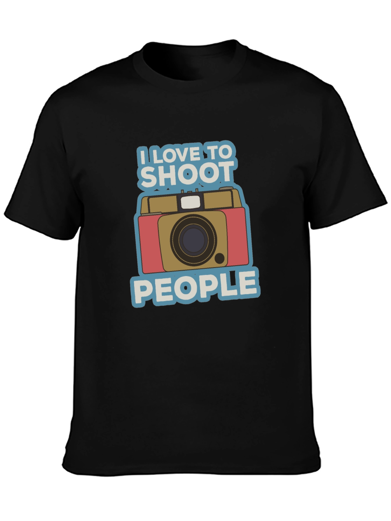 I Love to Shoot People Camera Graphic T-Shirt
