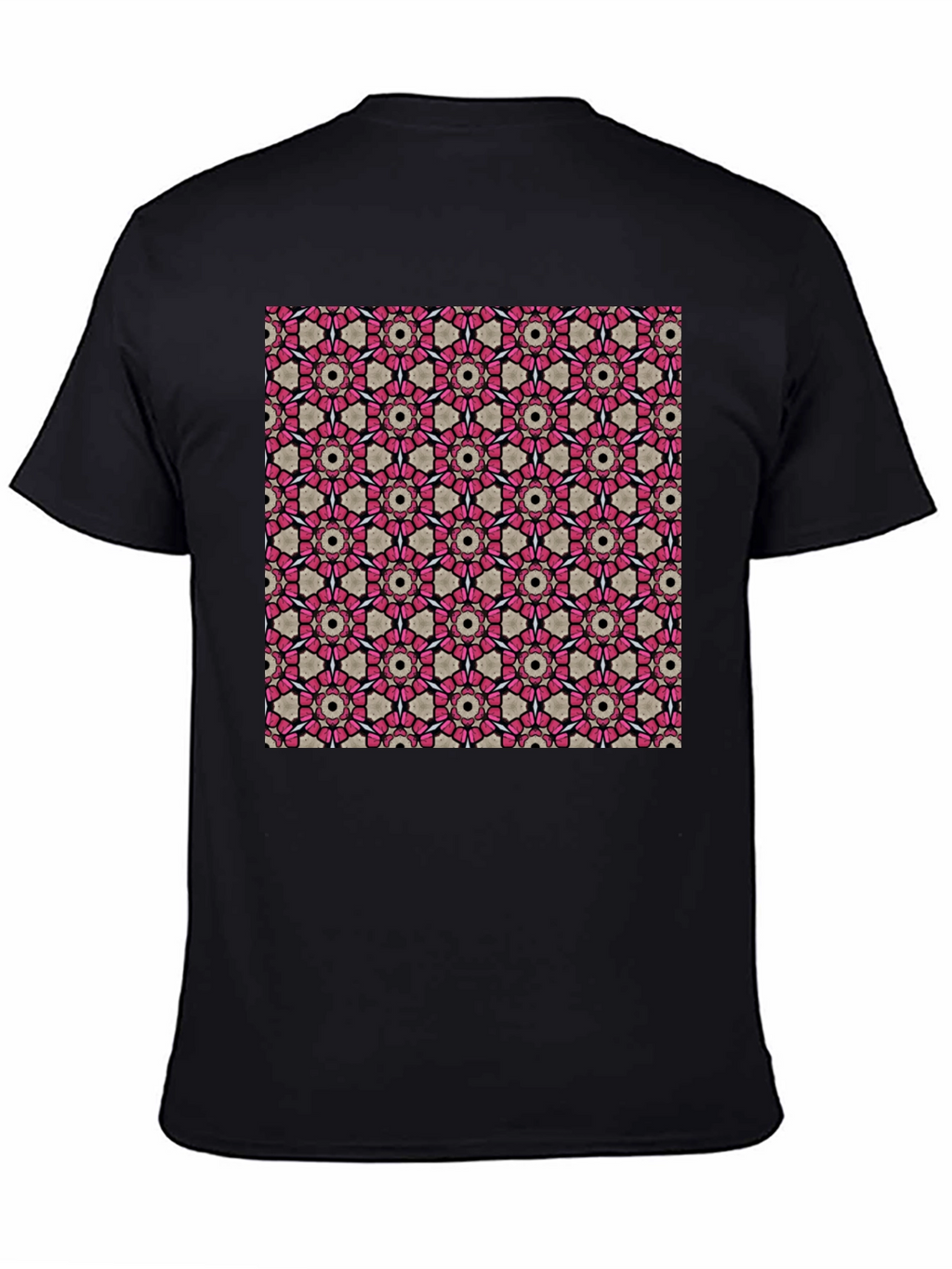 Geometric Pattern T-Shirt: Stylish Floral Design