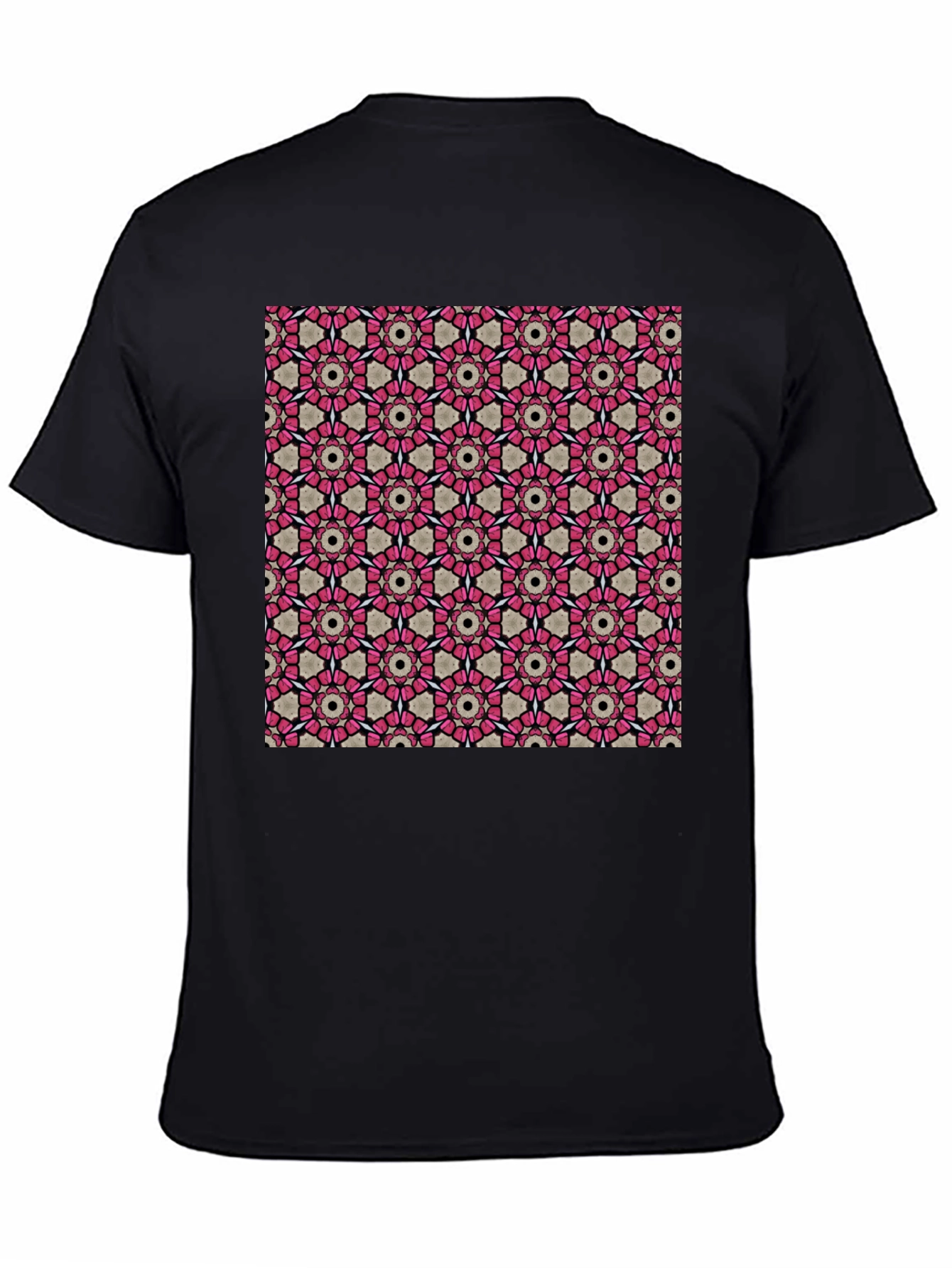 Geometric Pattern T-Shirt: Stylish Floral Design