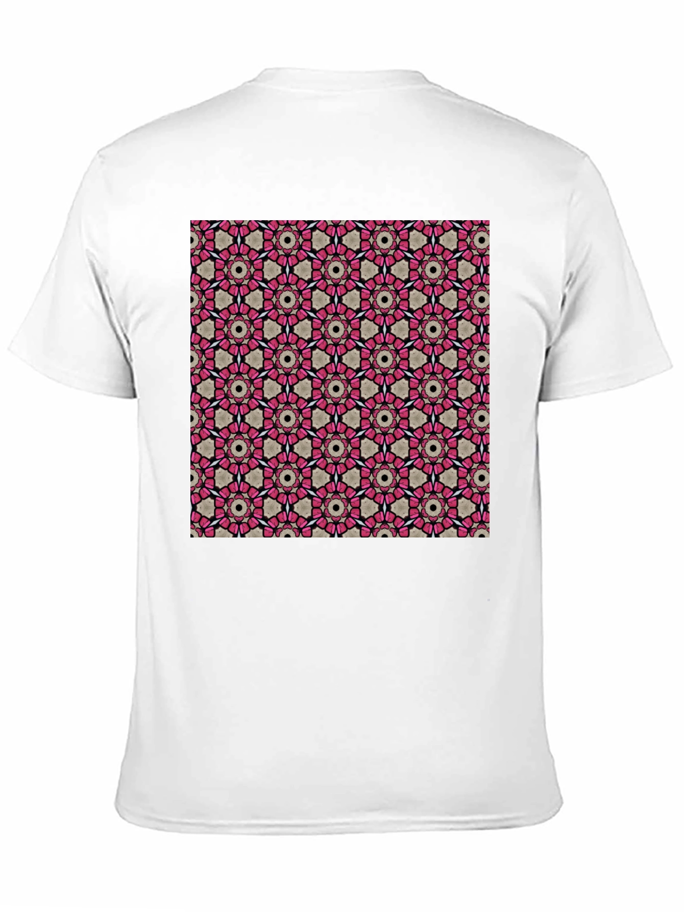 Geometric Pattern T-Shirt: Stylish Floral Design