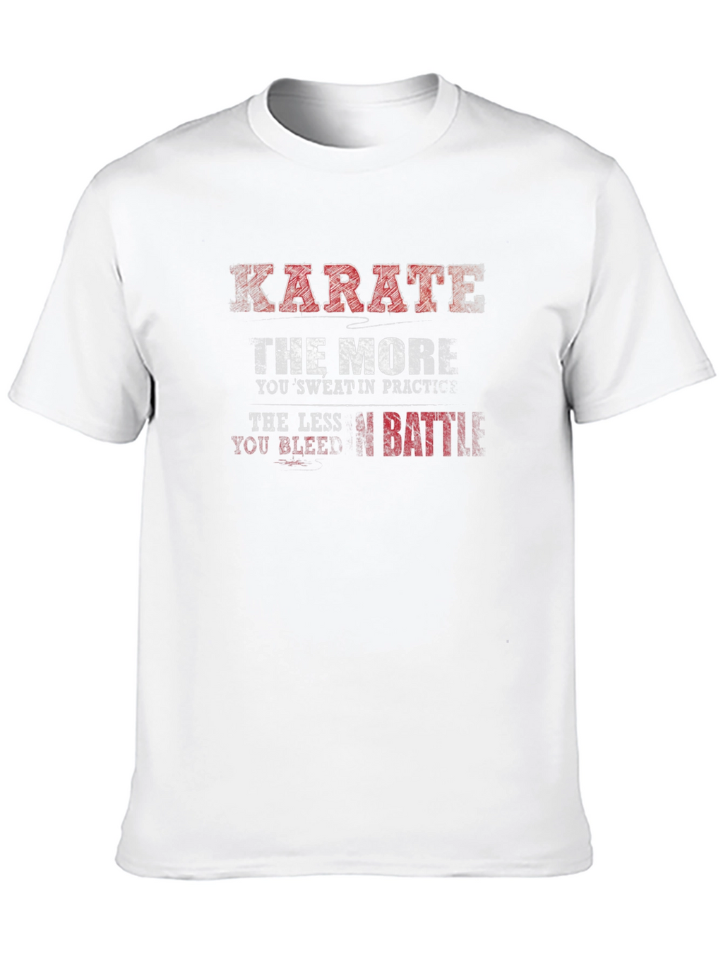 Karate Practice Mens Black T-Shirt