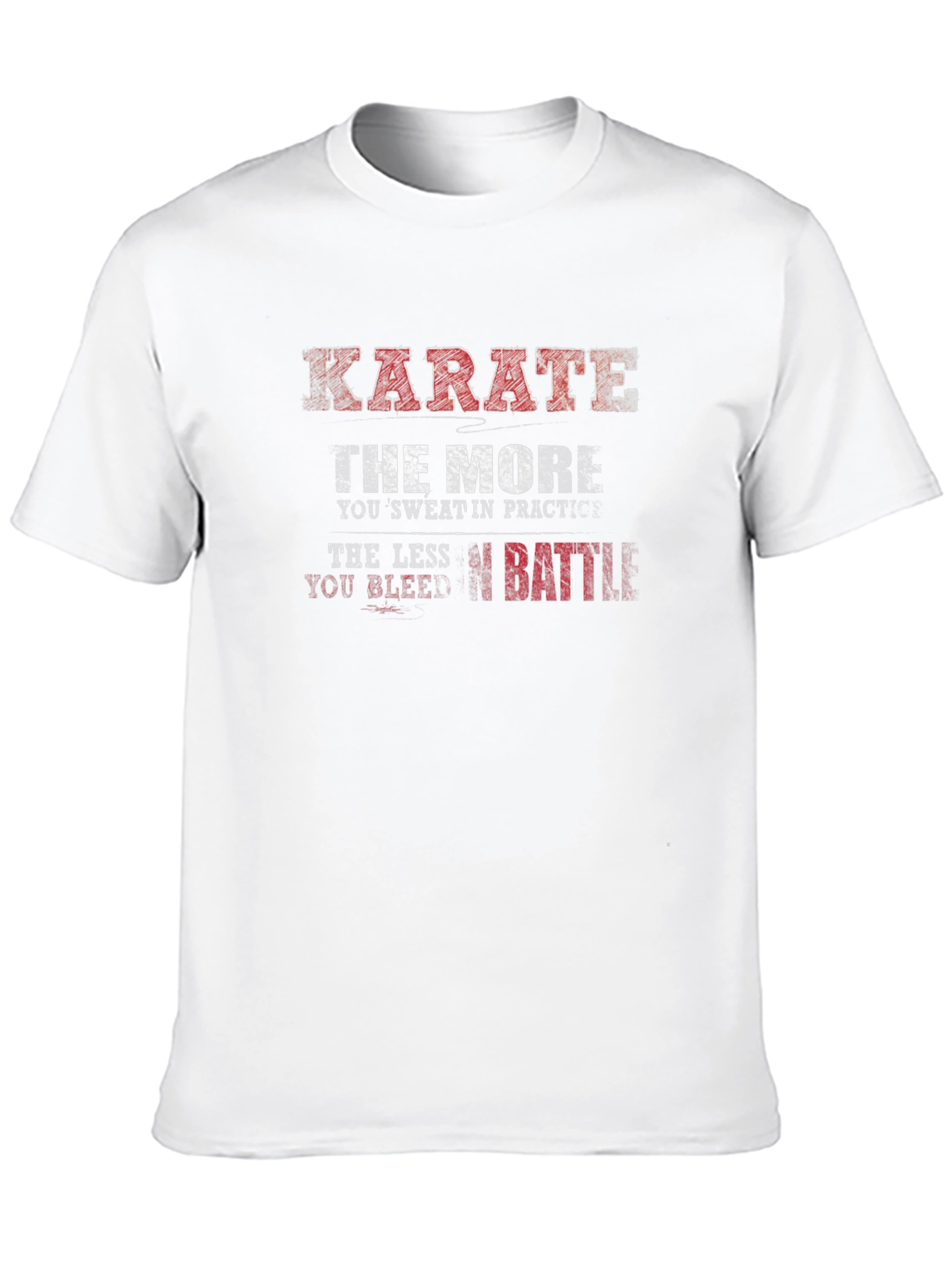 Karate Practice Mens Black T-Shirt