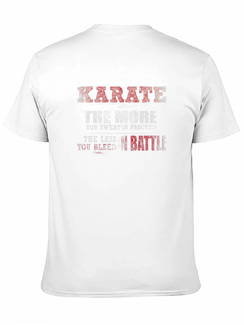Karate Practice Mens Black T-Shirt
