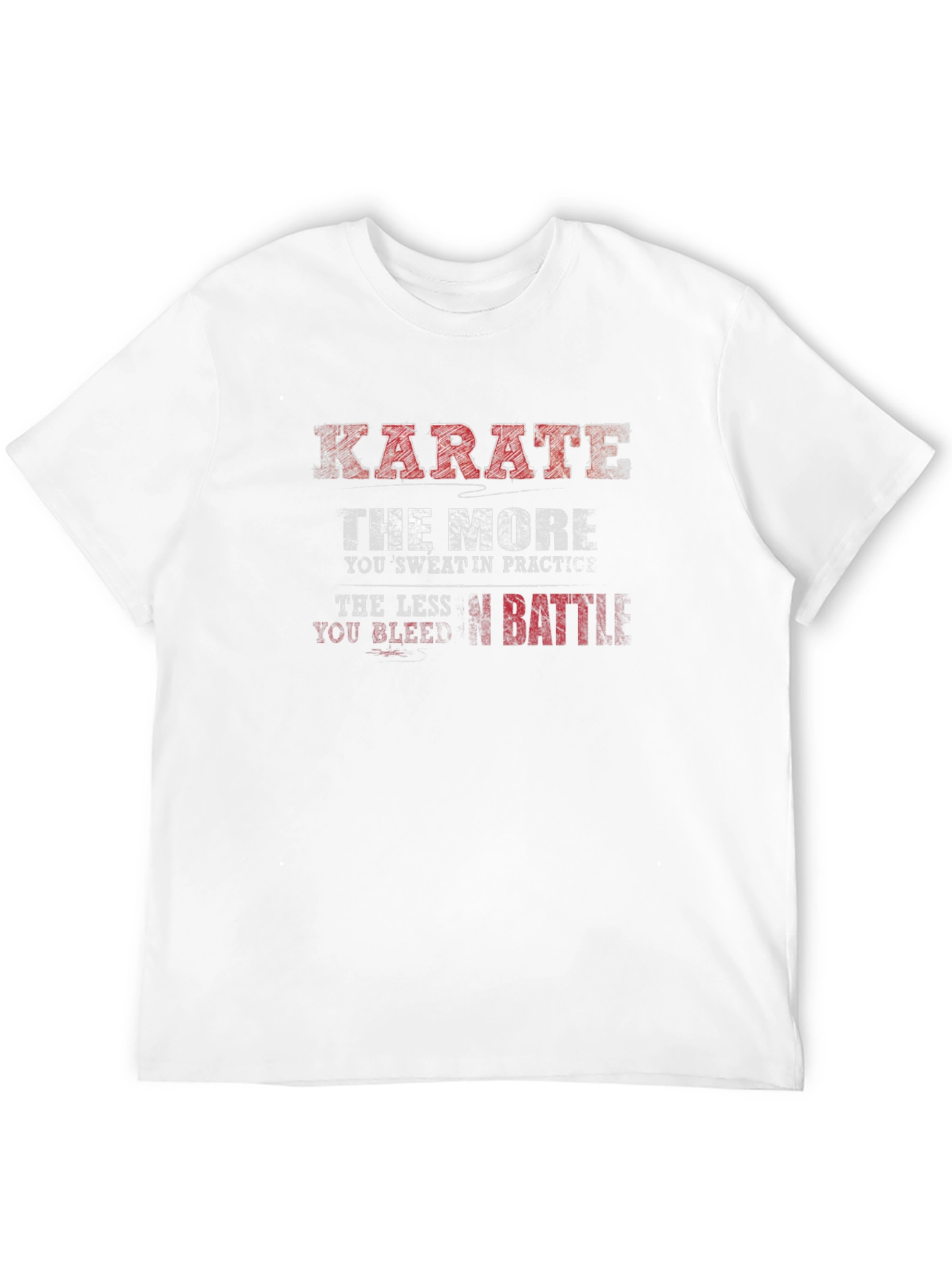 Karate Practice Mens Black T-Shirt
